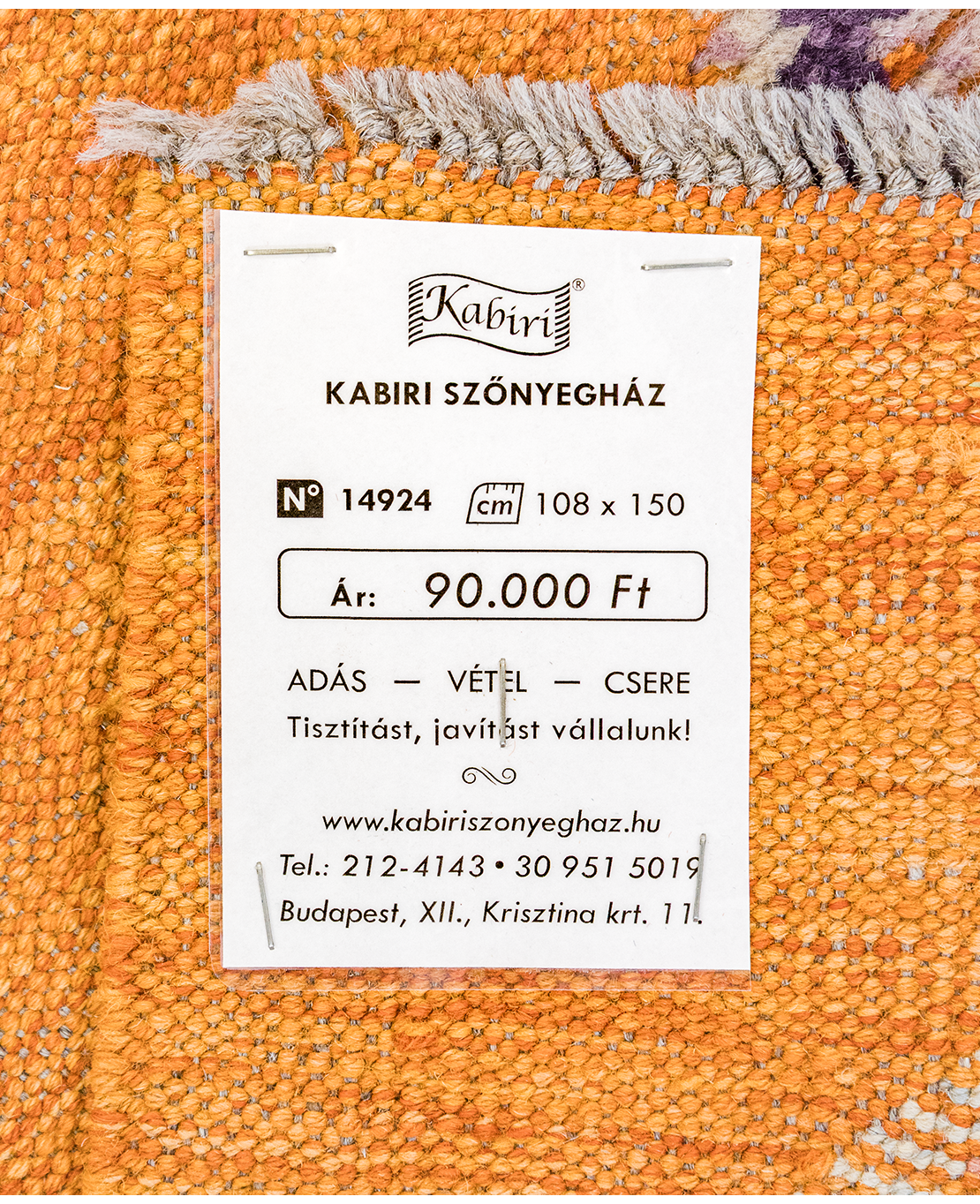 Afgán nimbaft kézi gyapjú kelim - Image 6