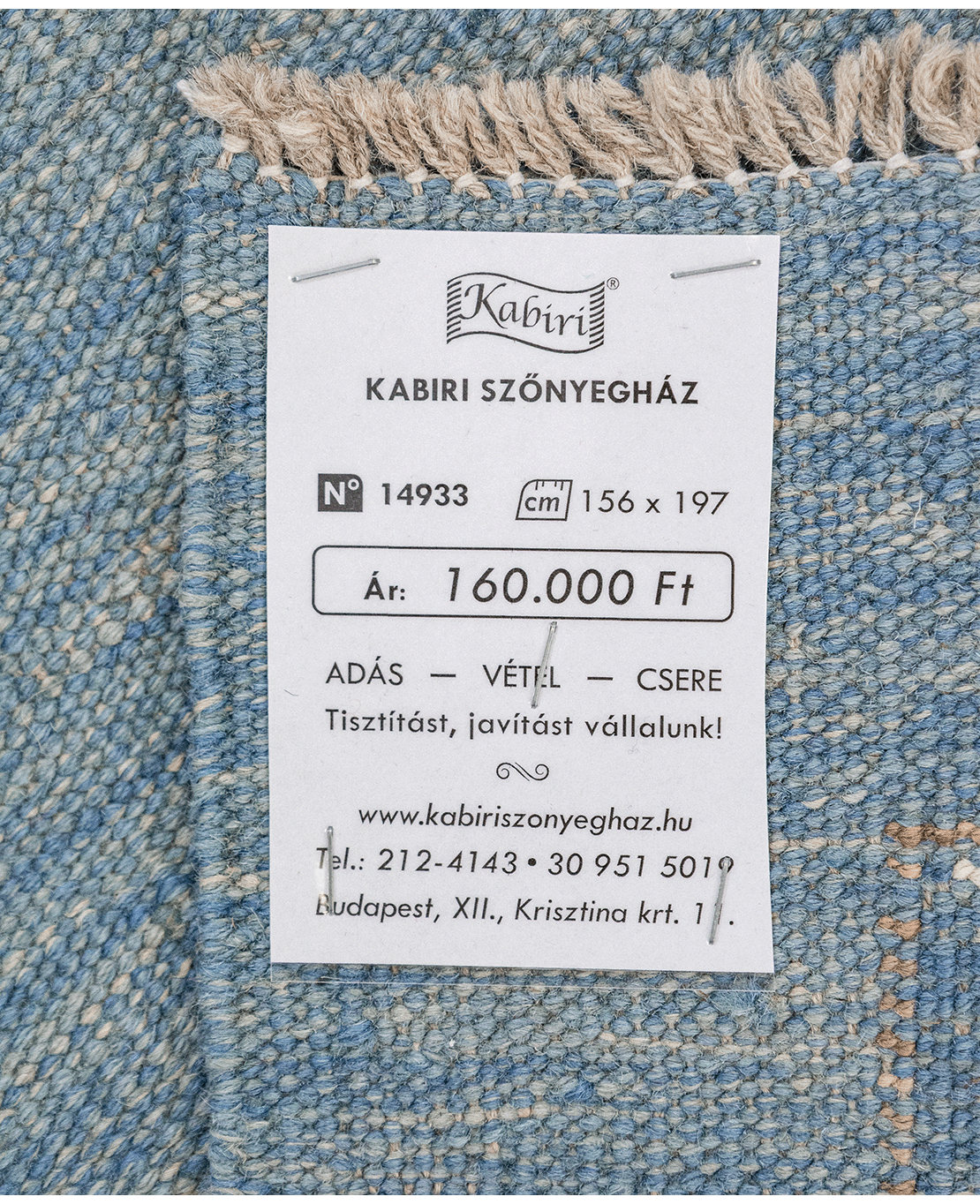 Afgán nimbaft kézi gyapjú kelim - Image 6