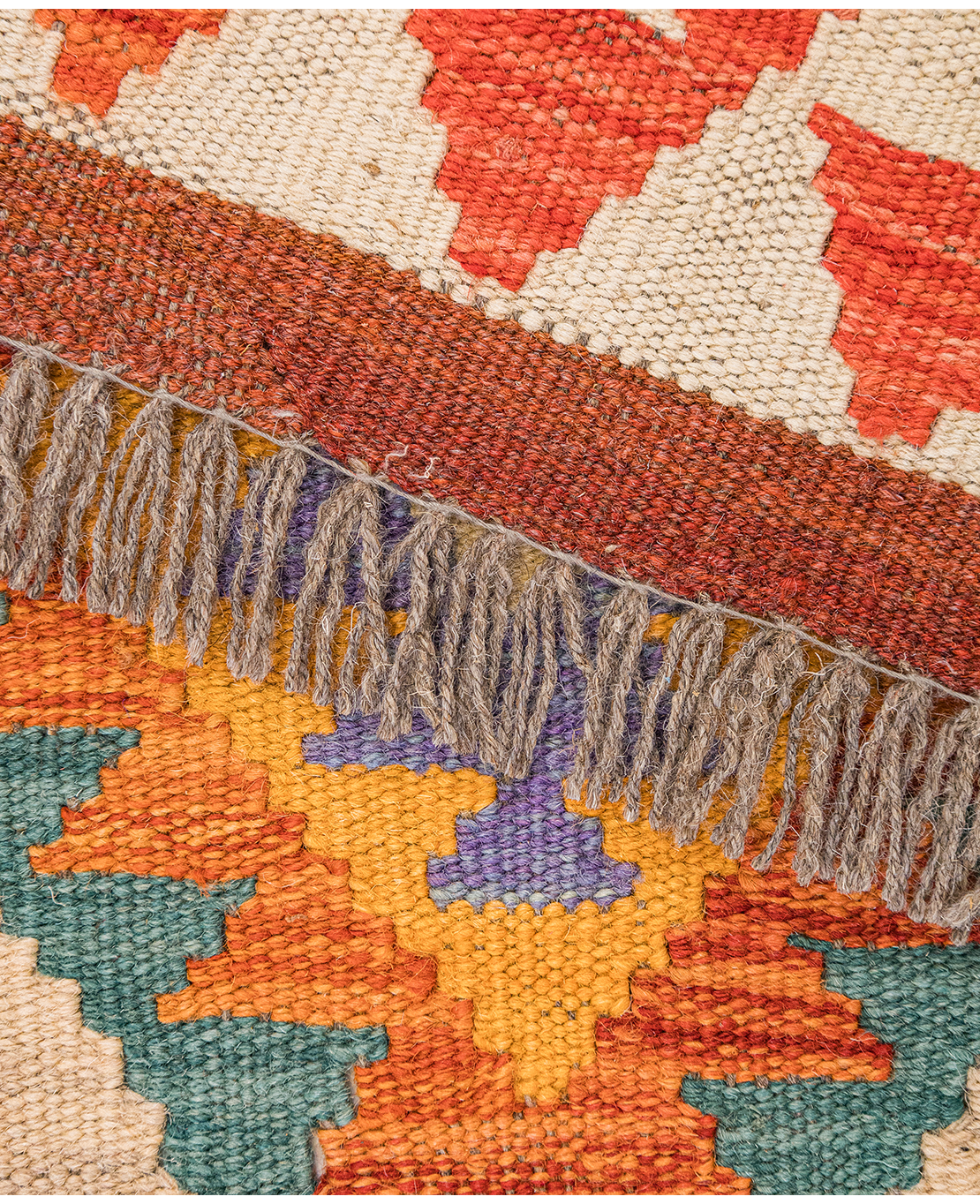 Csobi vintage kézi gyapjú kelim - Image 4