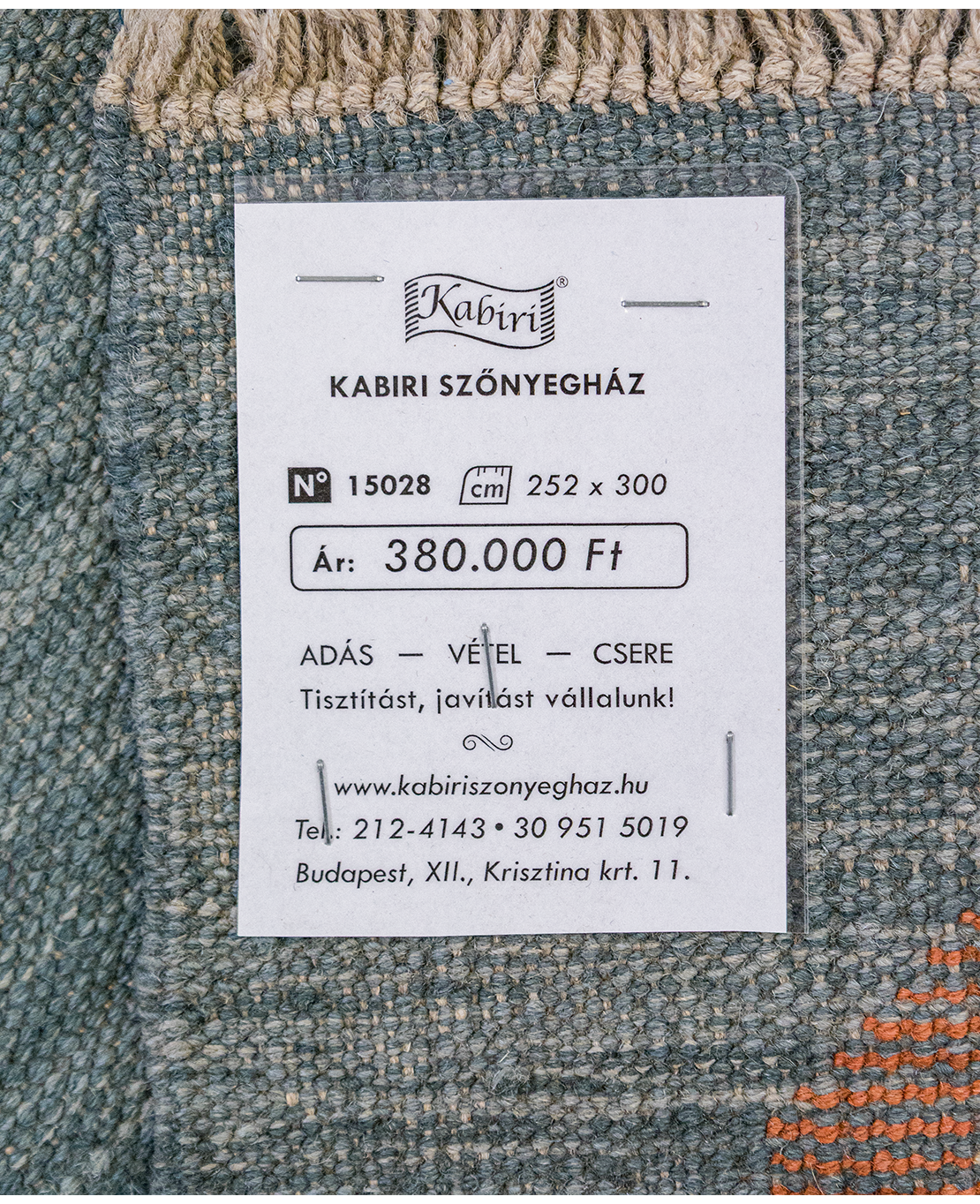 Afgán nimbaft kézi gyapjú kelim - Image 6