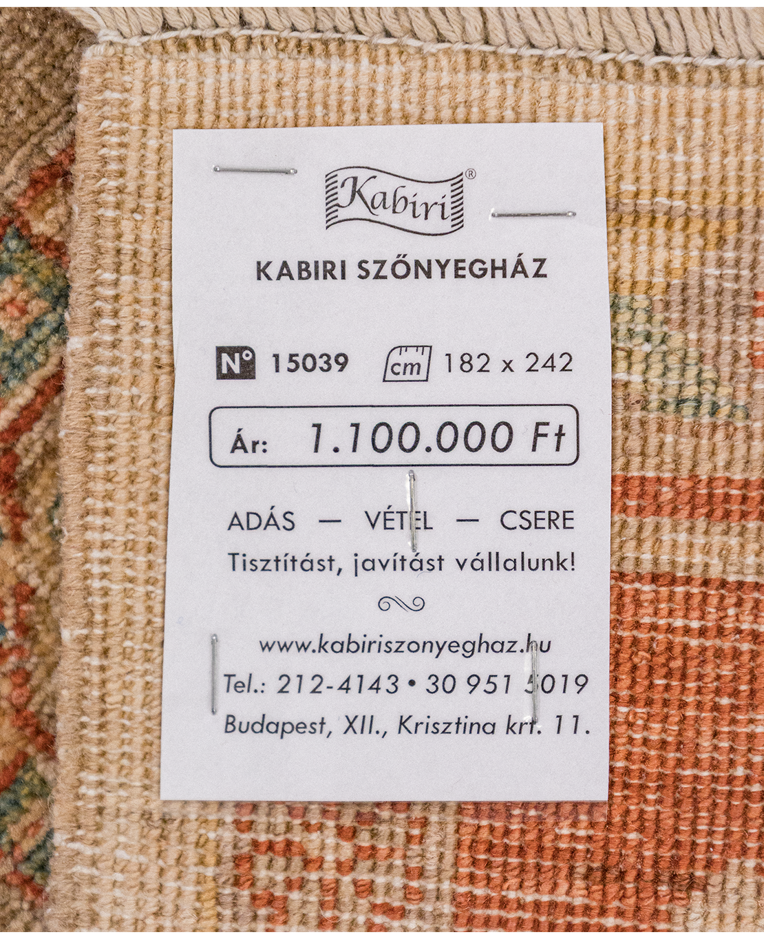 Szuper kazah kézi gyapjú szőnyeg - Image 5