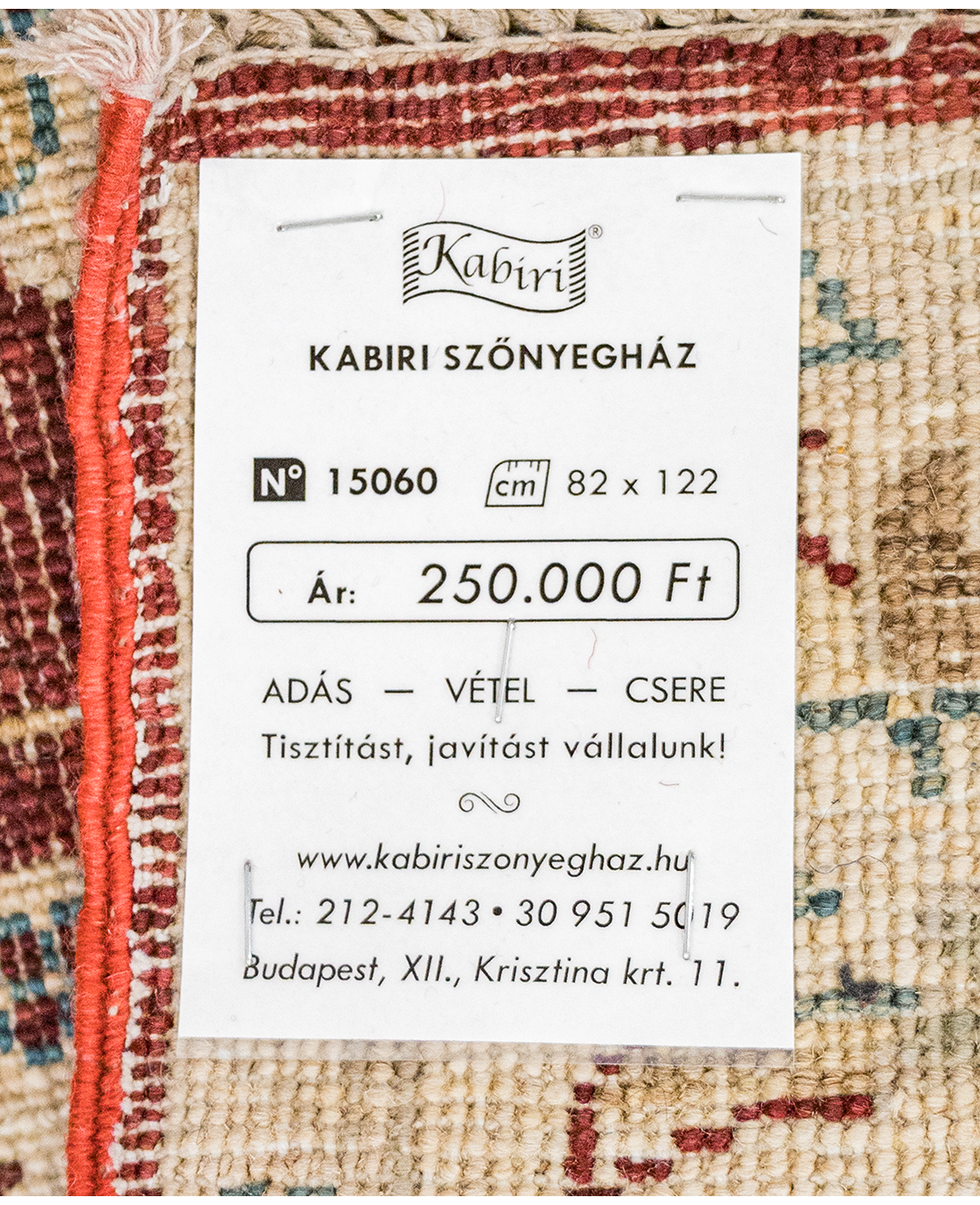 Afgán ziegler kézi gyapjú szőnyeg - Image 6