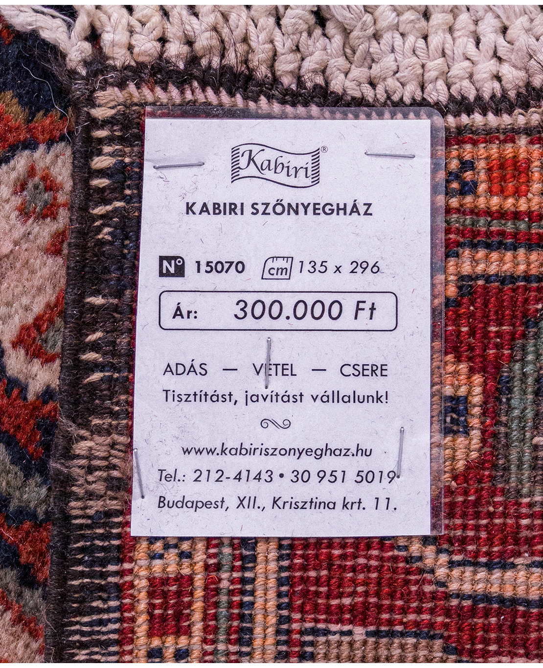 Iráni Hamadan nomád kézi gyapjú szőnyeg - Image 6
