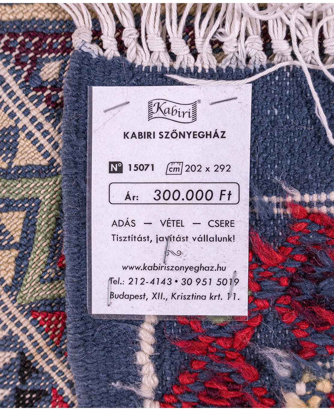 Tunéziai vintage kelim - Image 6