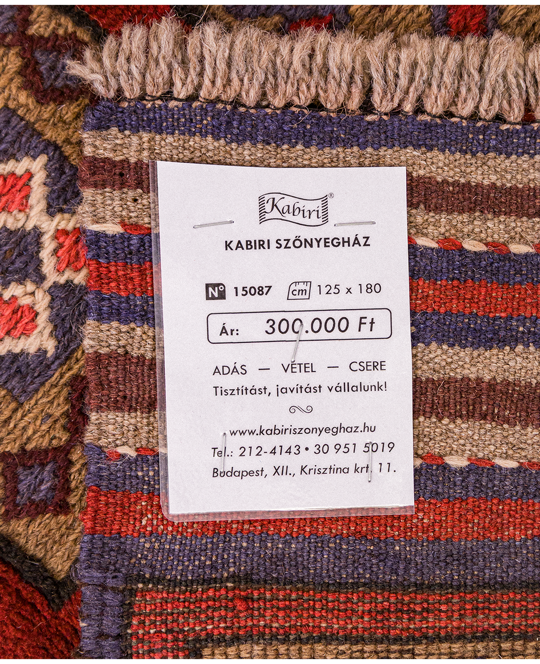 Afgán vegyes technikával készült berjesta szőnyeg - Image 6