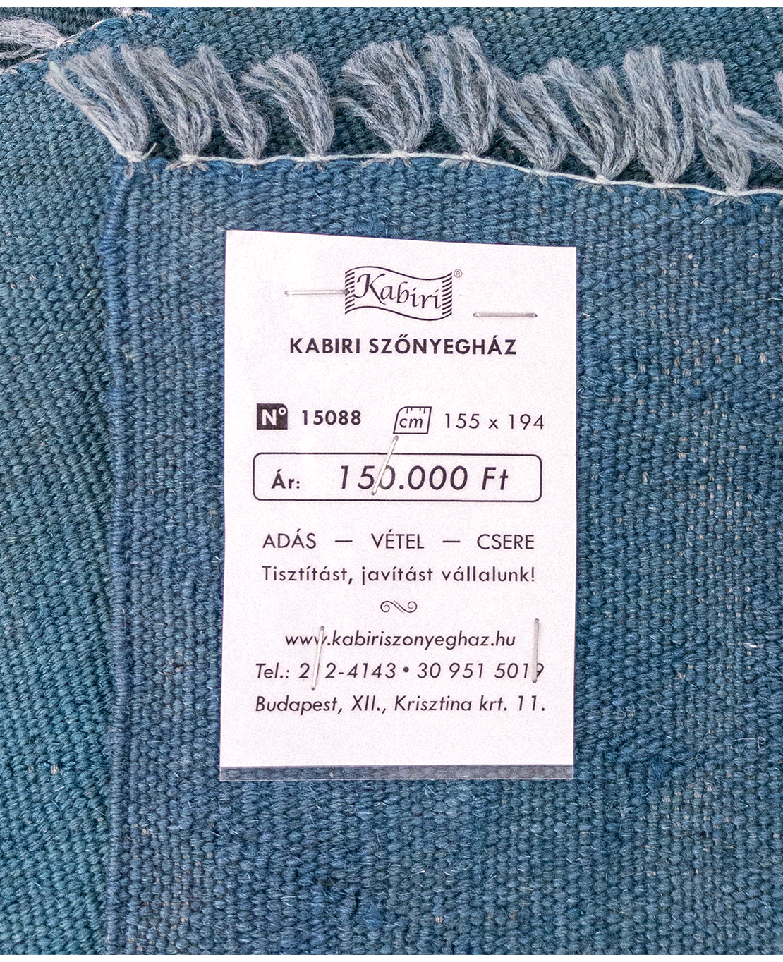 Csobi vintage kézi gyapjú kelim - Image 5