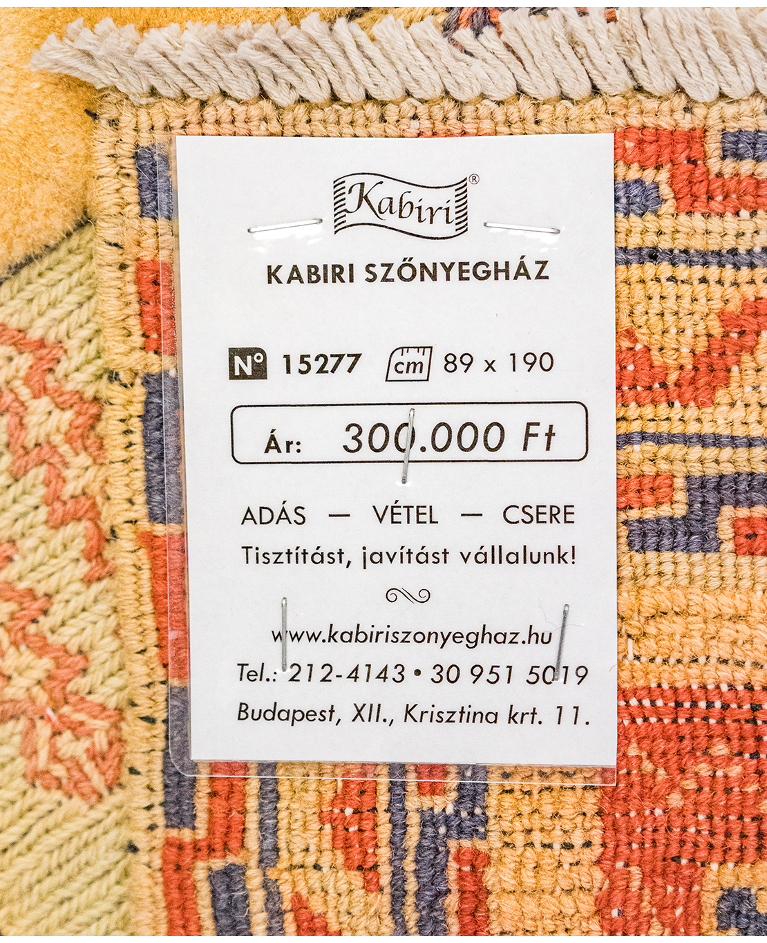 Szuper Nachoni vegyes technikával készült kézi gyapjú szőnyeg - Image 7