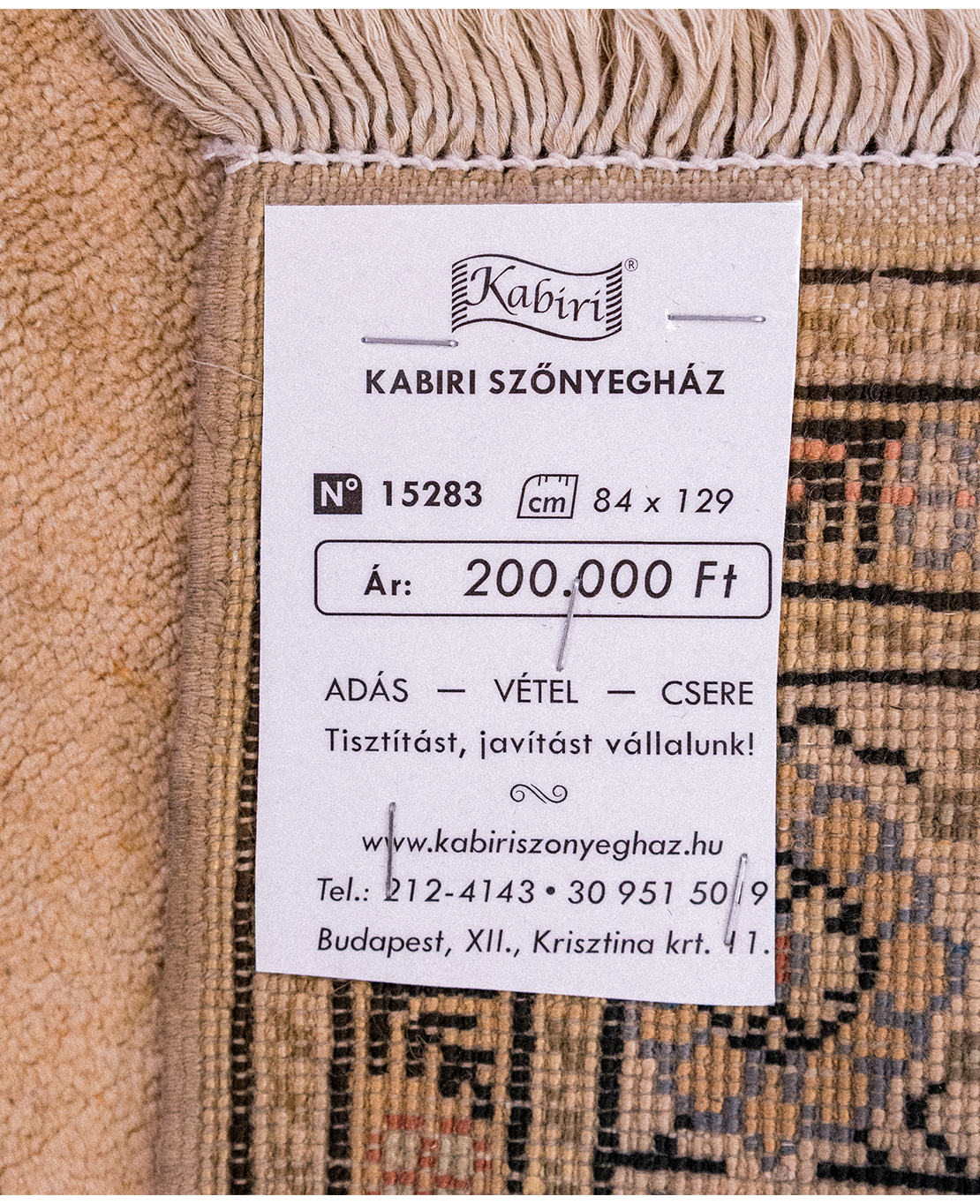 Afgán ziegler kézi gyapjú szőnyeg - Image 6