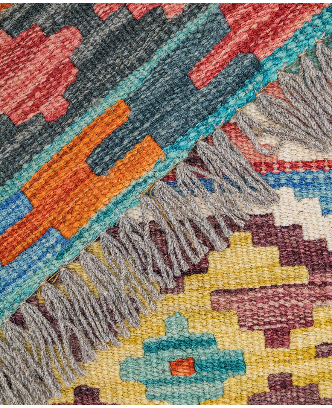 Csobi vintage kézi gyapjú kelim - Image 4