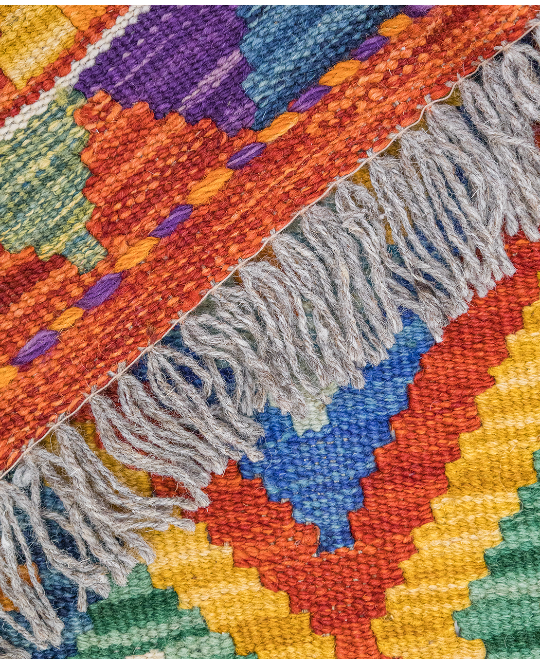 Csobi vintage kézi gyapjú kelim - Image 4