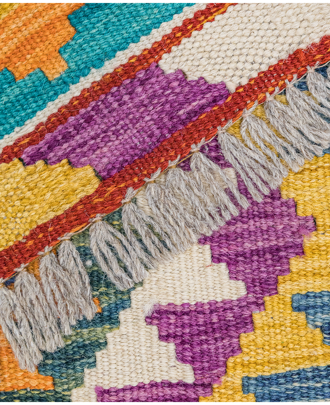 Csobi vintage kézi gyapjú kelim - Image 4
