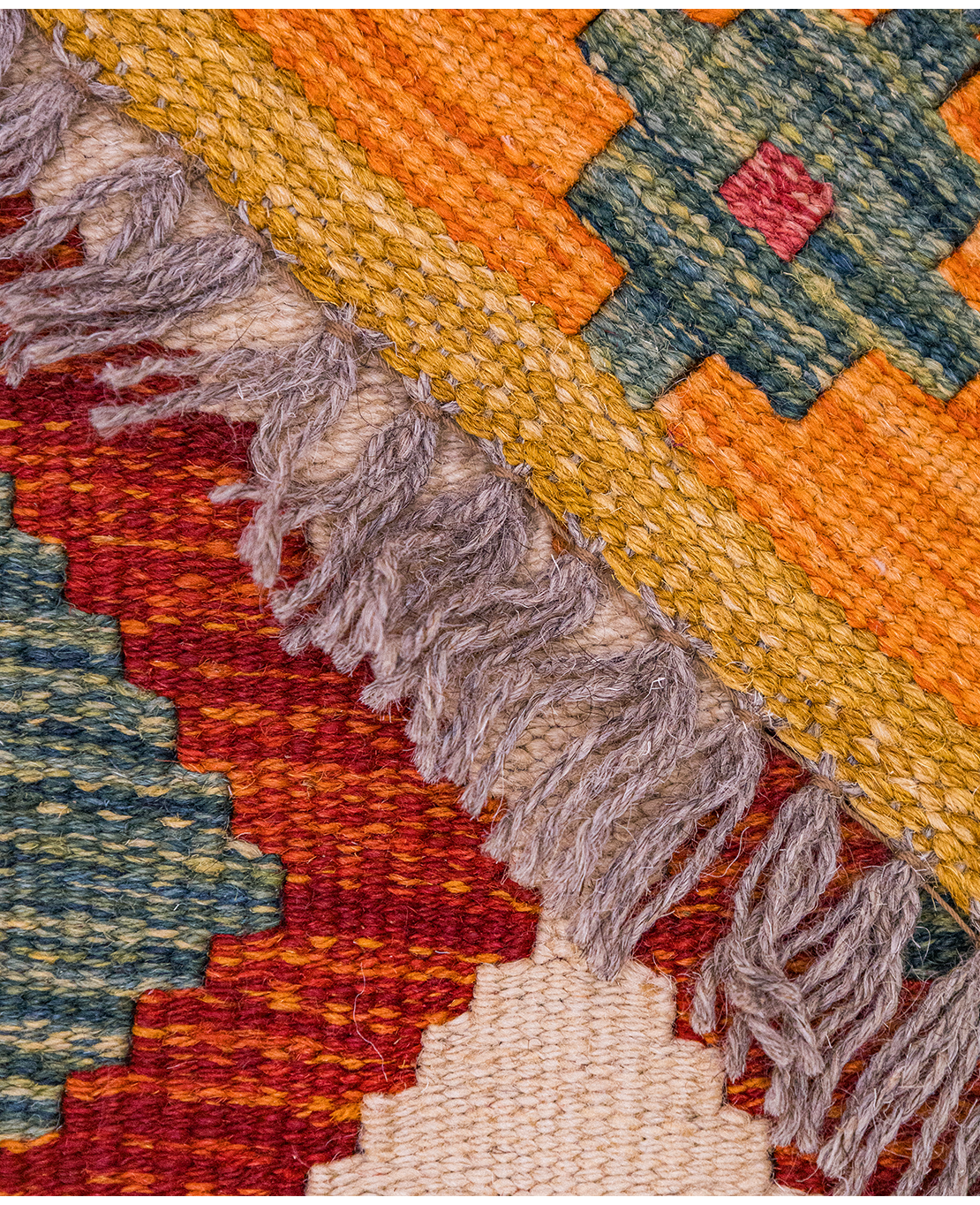 Csobi vintage kézi gyapjú kelim - Image 4