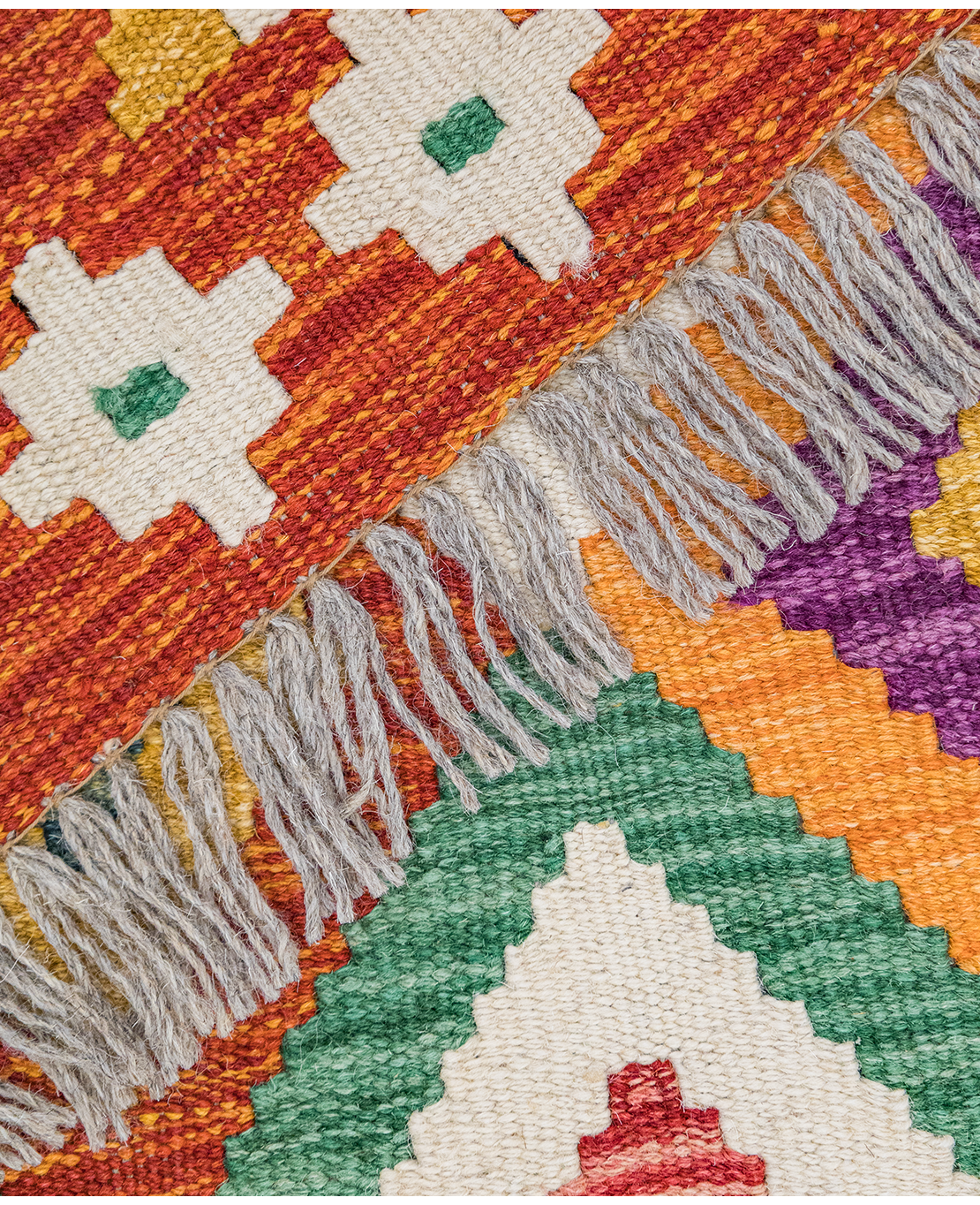 Csobi vintage kézi gyapjú kelim - Image 4