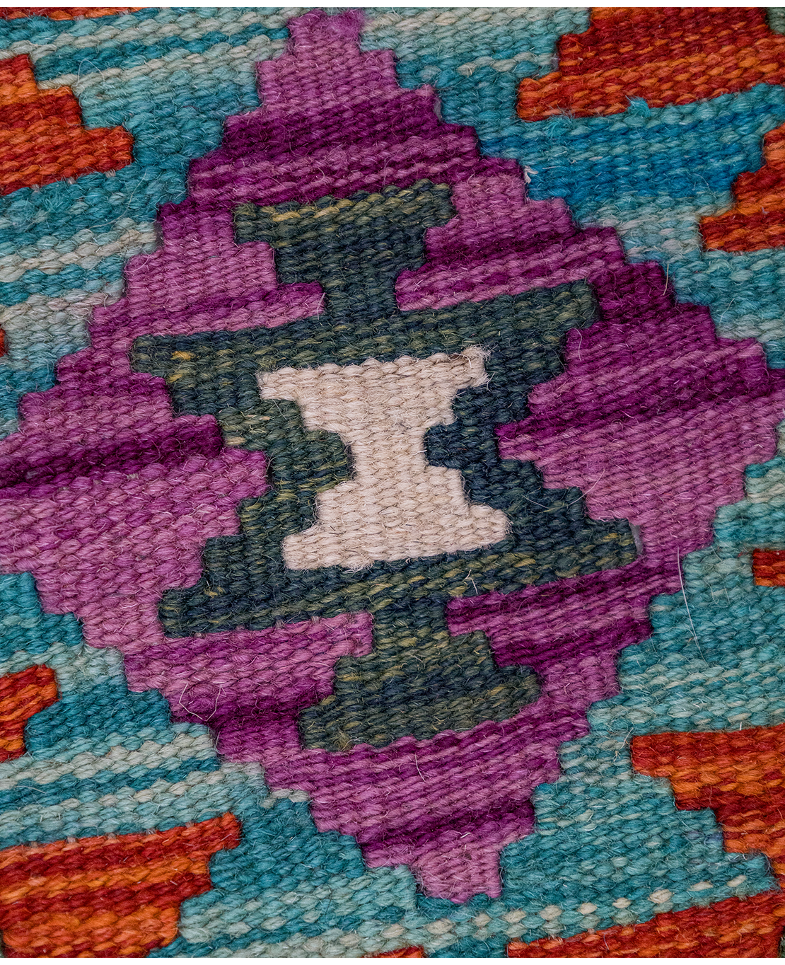 Csobi vintage kézi gyapjú kelim - Image 3