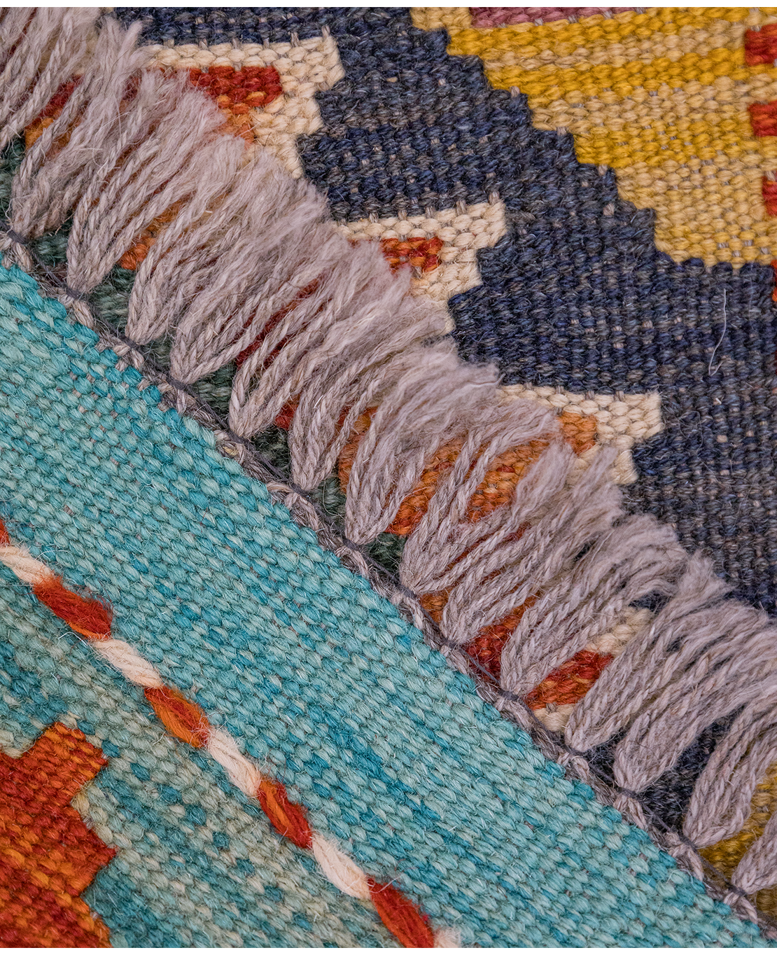 Csobi vintage kézi gyapjú kelim - Image 4