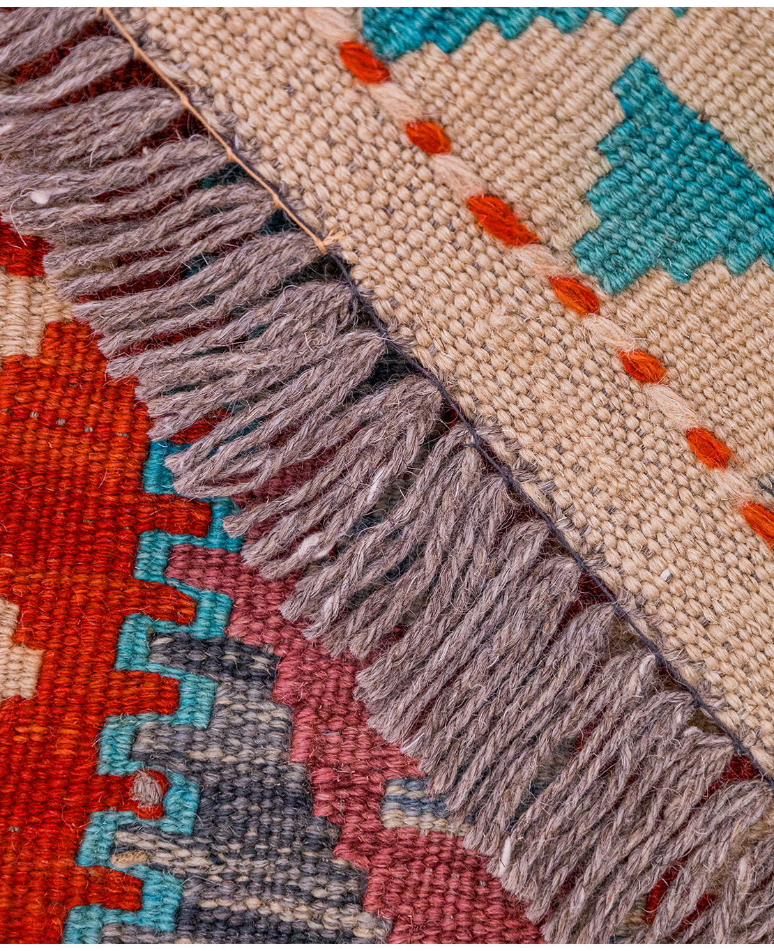 Csobi vintage kézi gyapjú kelim - Image 4