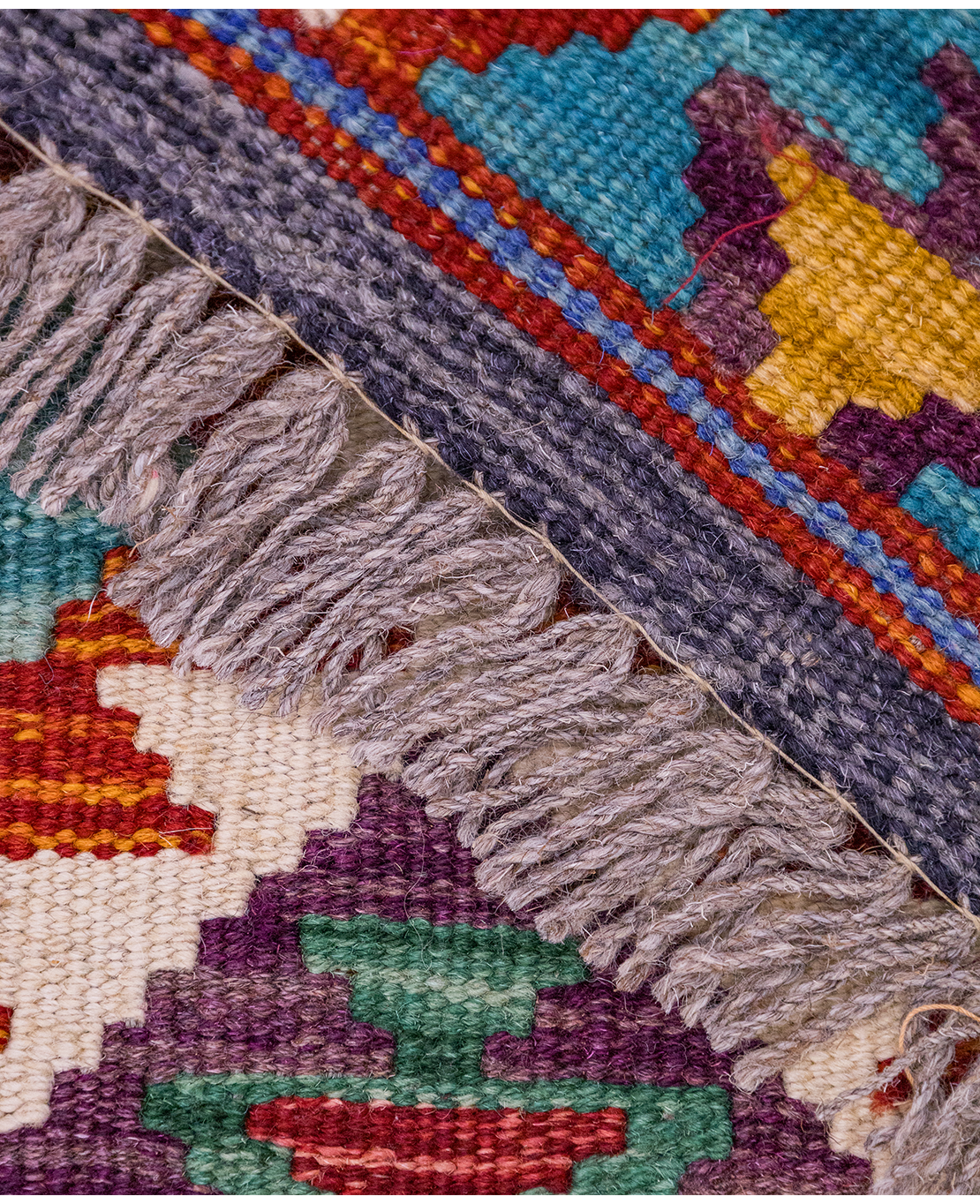 Csobi vintage kézi gyapjú kelim - Image 4