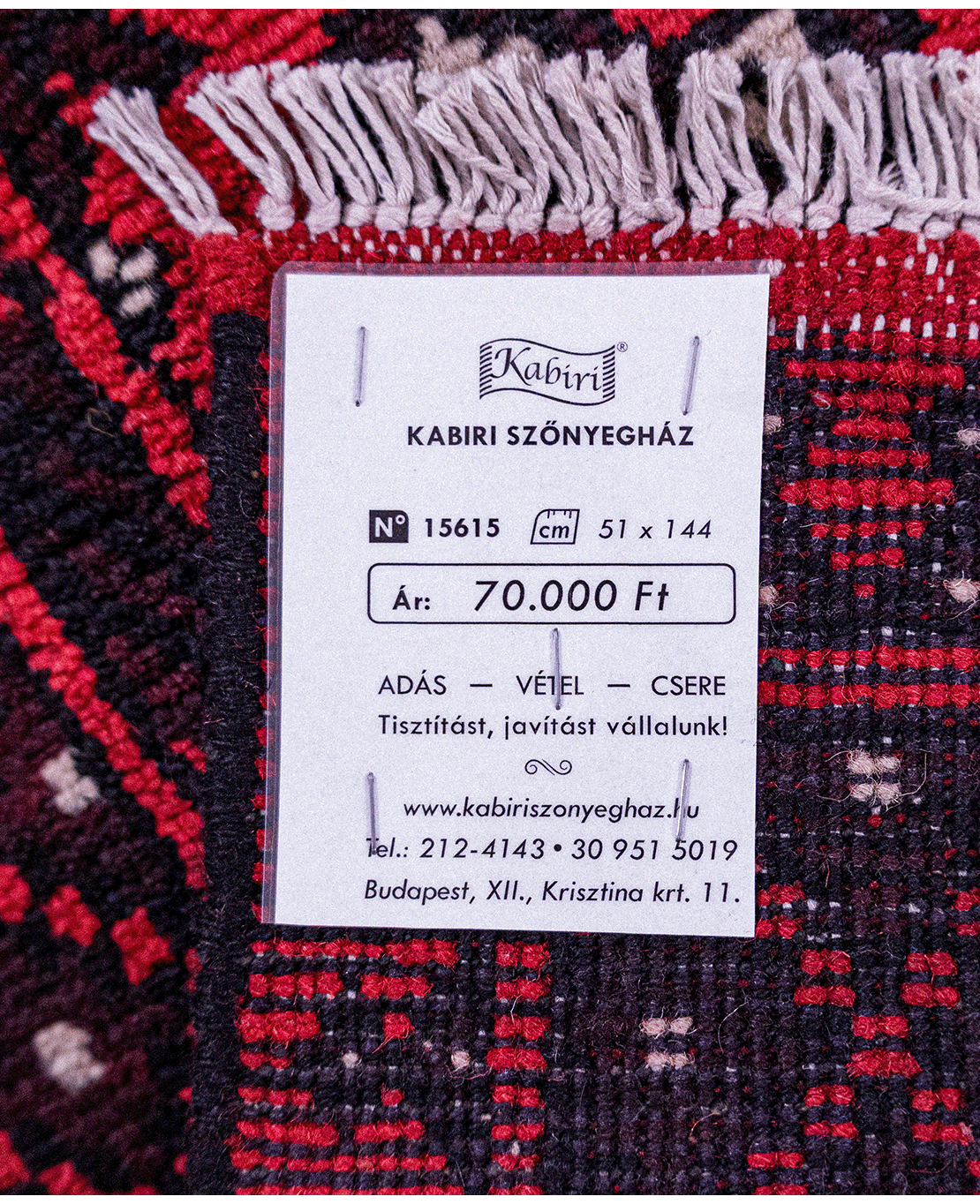 Afgán elefánttalpas bochara kézi gyapjú szőnyeg - Image 7