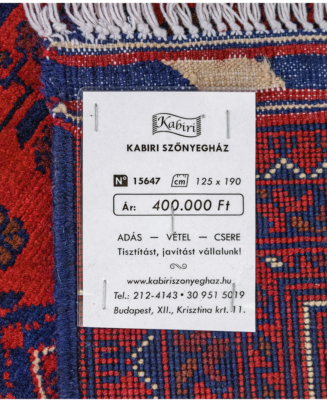 Afgán Khal Mohammadi Kamyab kézi gyapjú szőnyeg - Image 6