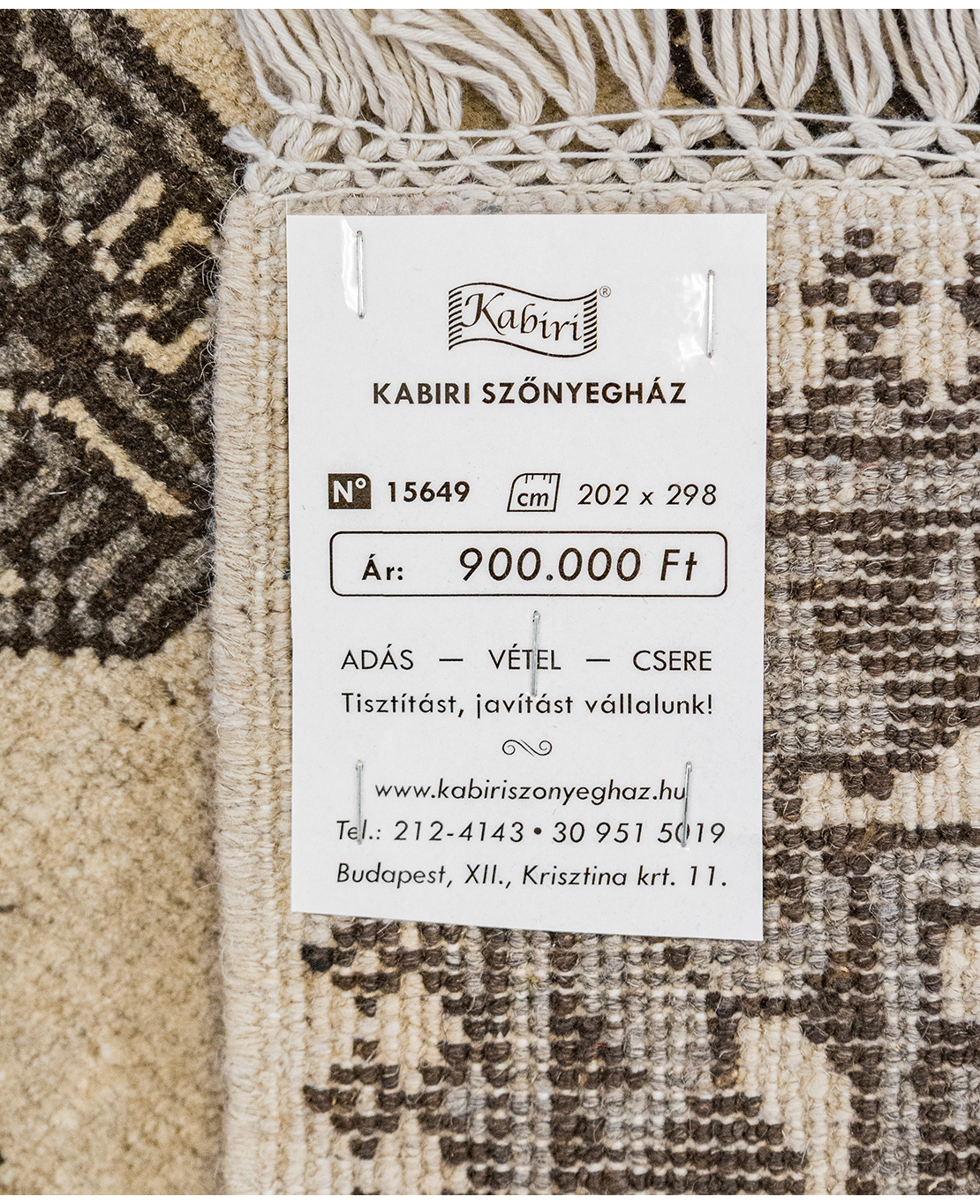 Afgán bochara kézi gyapjú szőnyeg - Image 6