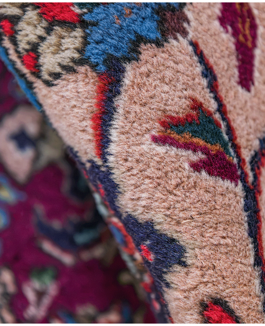 Iráni keshan kézi gyapjú szőnyeg - Image 5