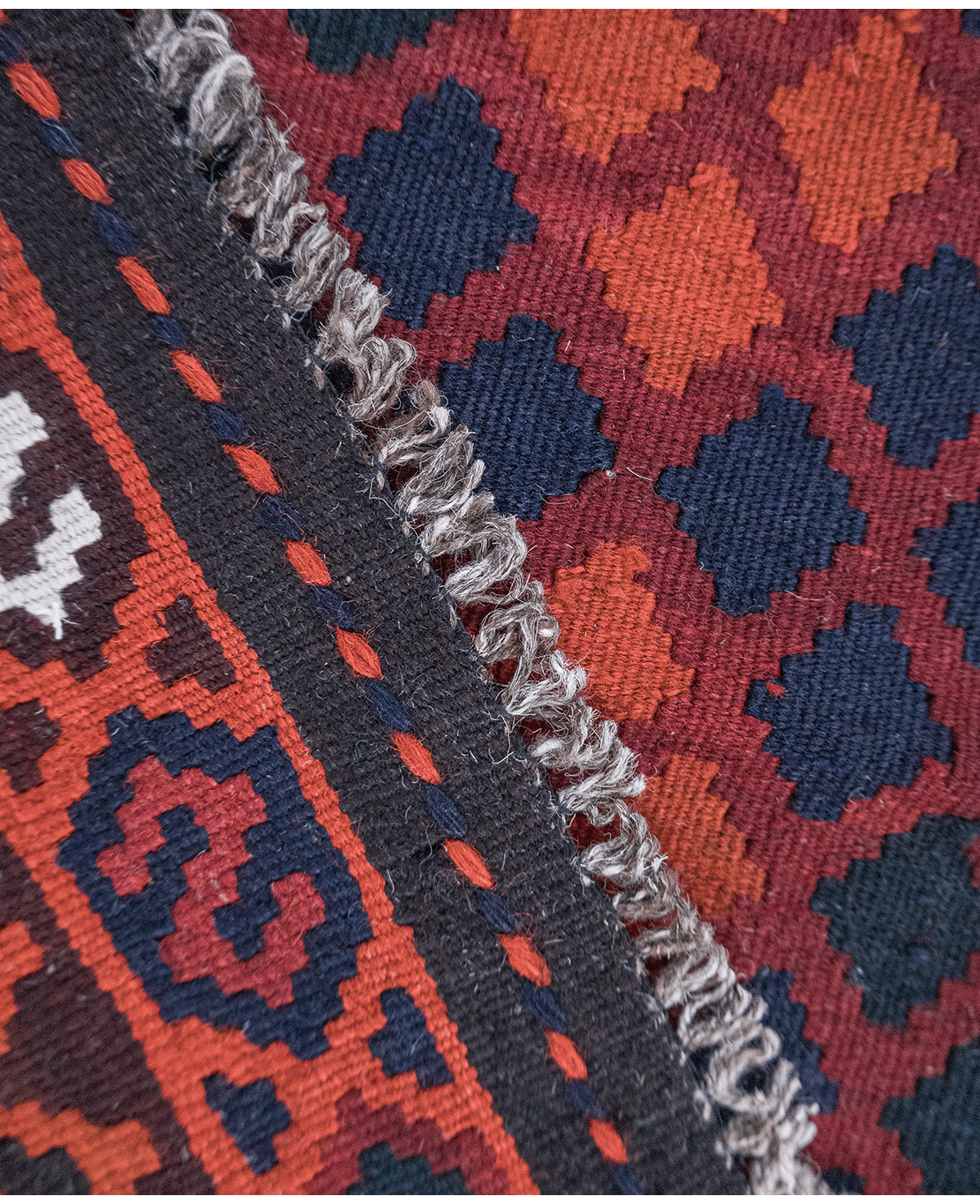 Afghan galmori handwoven wool kilim - Image 4