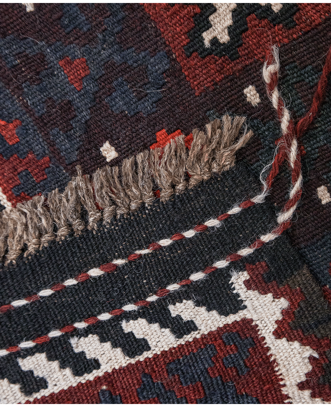 Afghan galmori handwoven wool kilim - Image 4