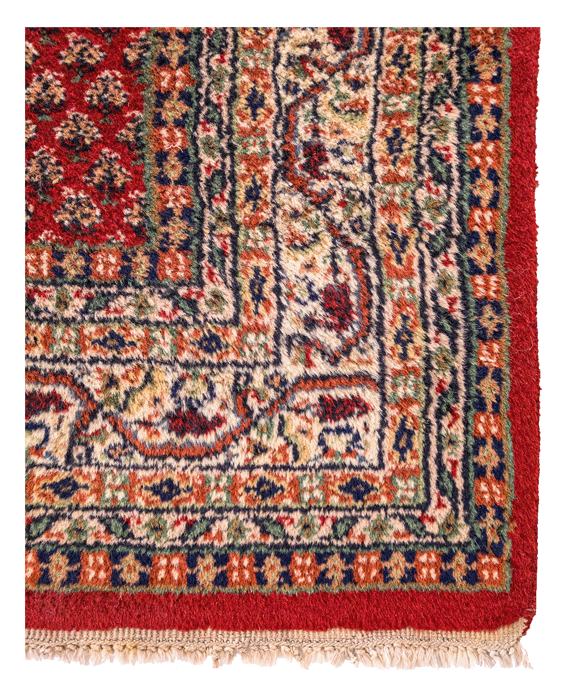 Indian mahi-pattern handmade wool rug - Image 2