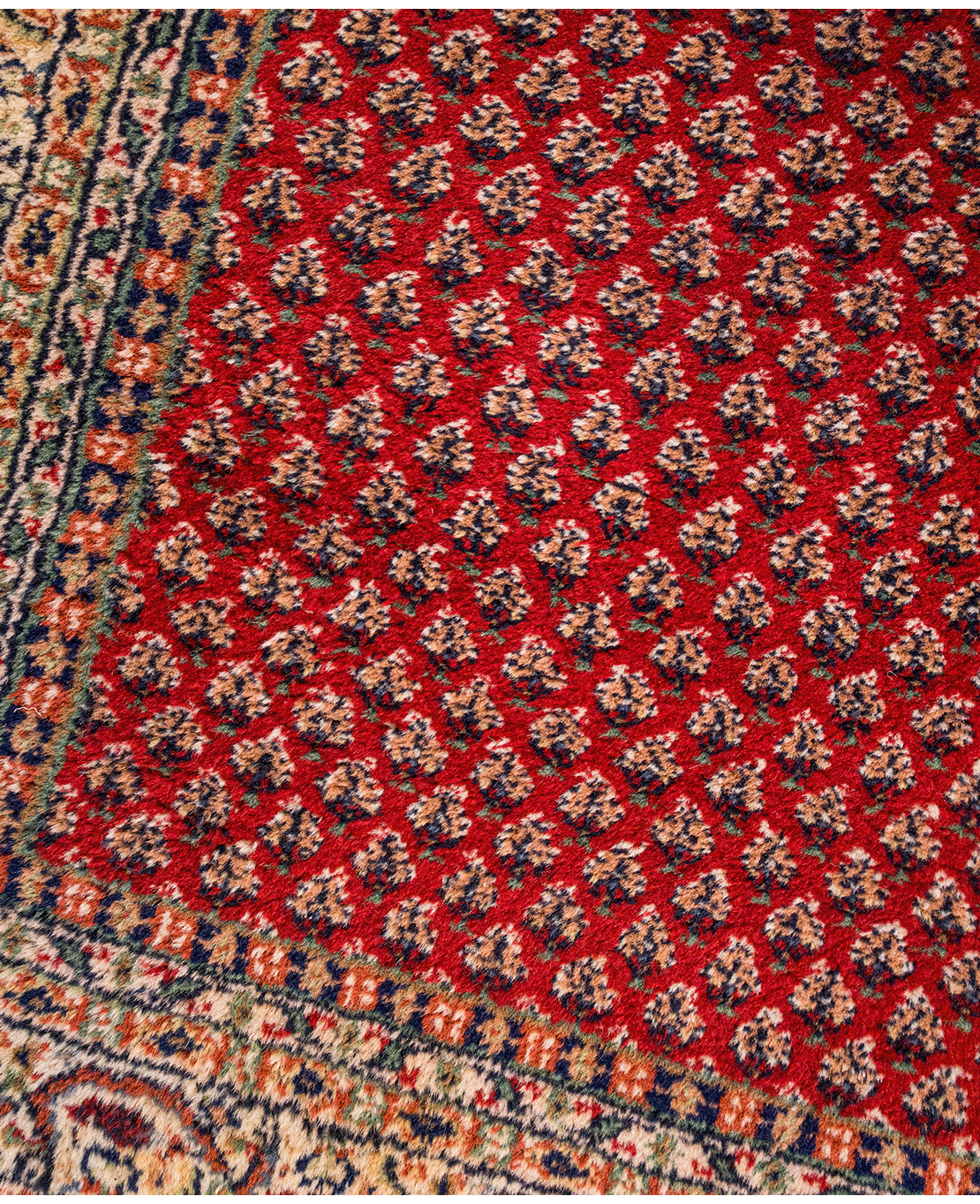 Indian mahi-pattern handmade wool rug - Image 3
