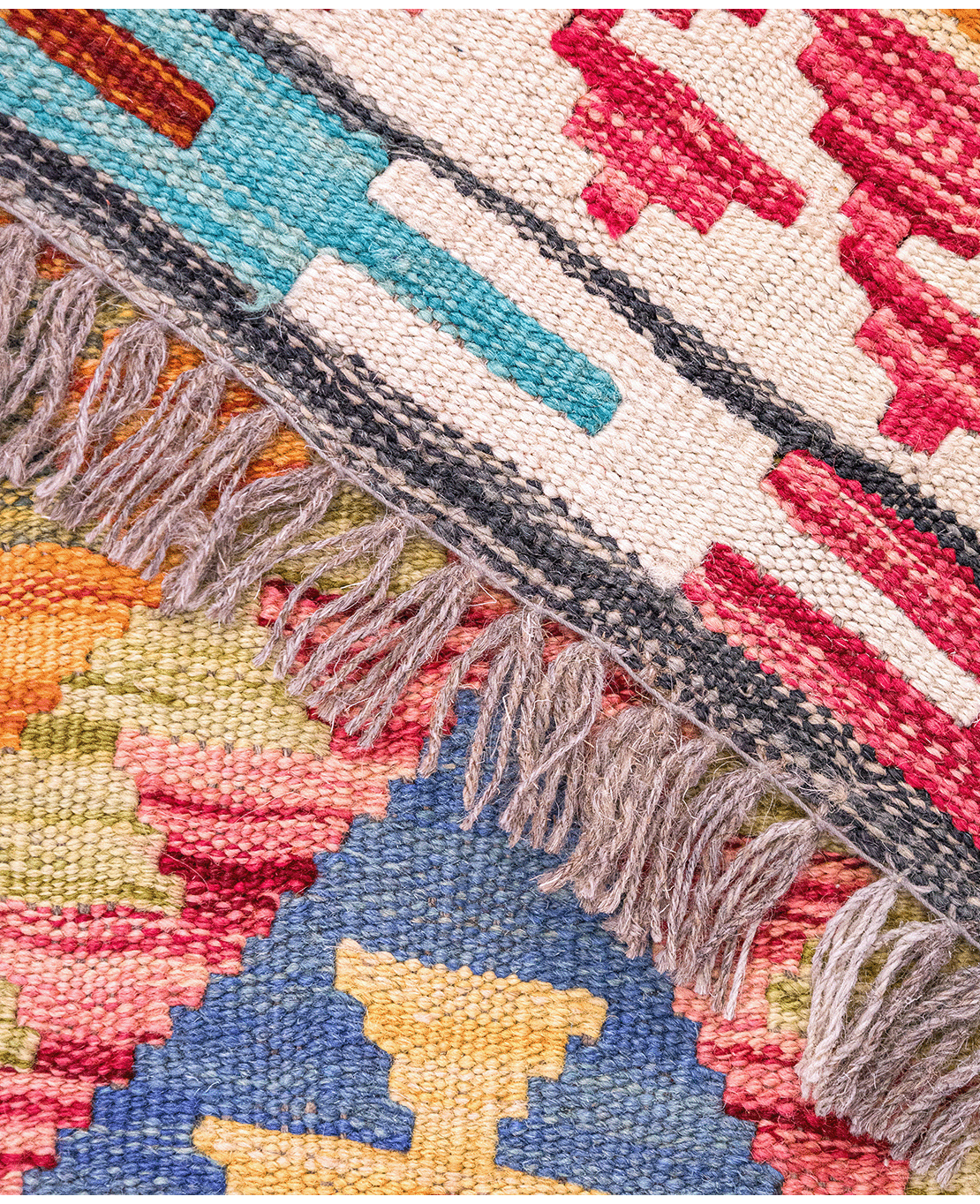 Chobi hand-made wool kilim - Image 4