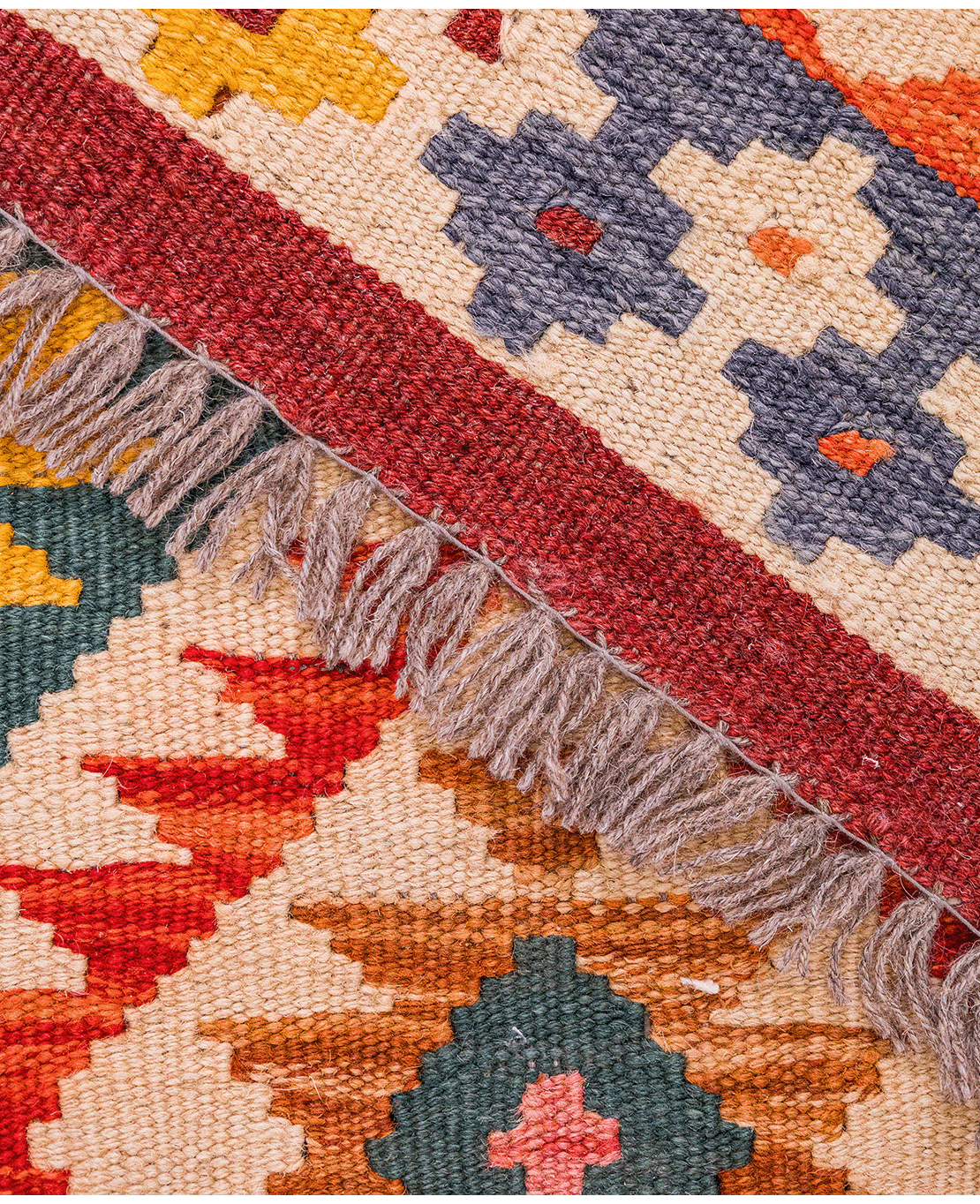 Chobi hand-made wool kilim - Image 4