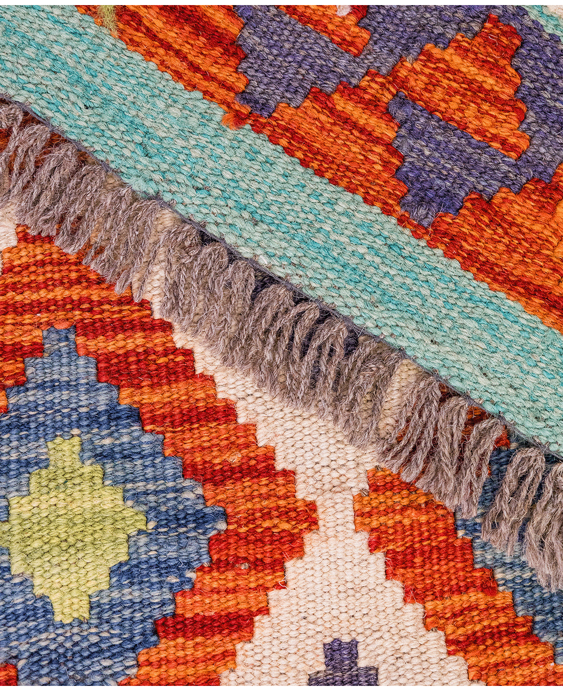 Chobi hand-made wool kilim - Image 4
