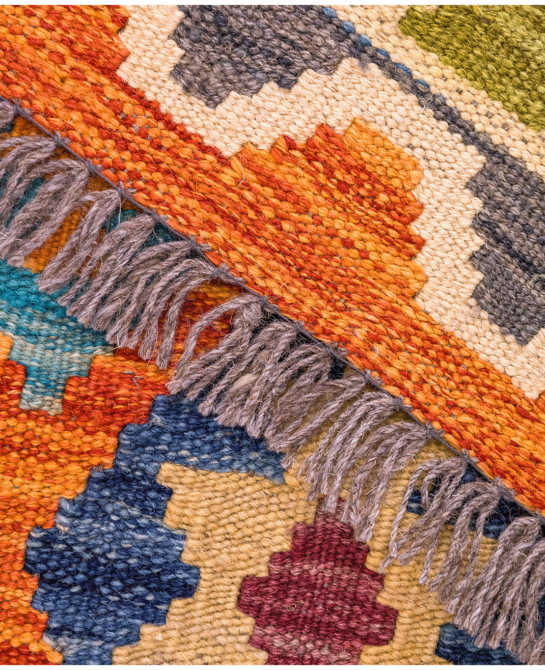 Chobi hand-made wool kilim - Image 4