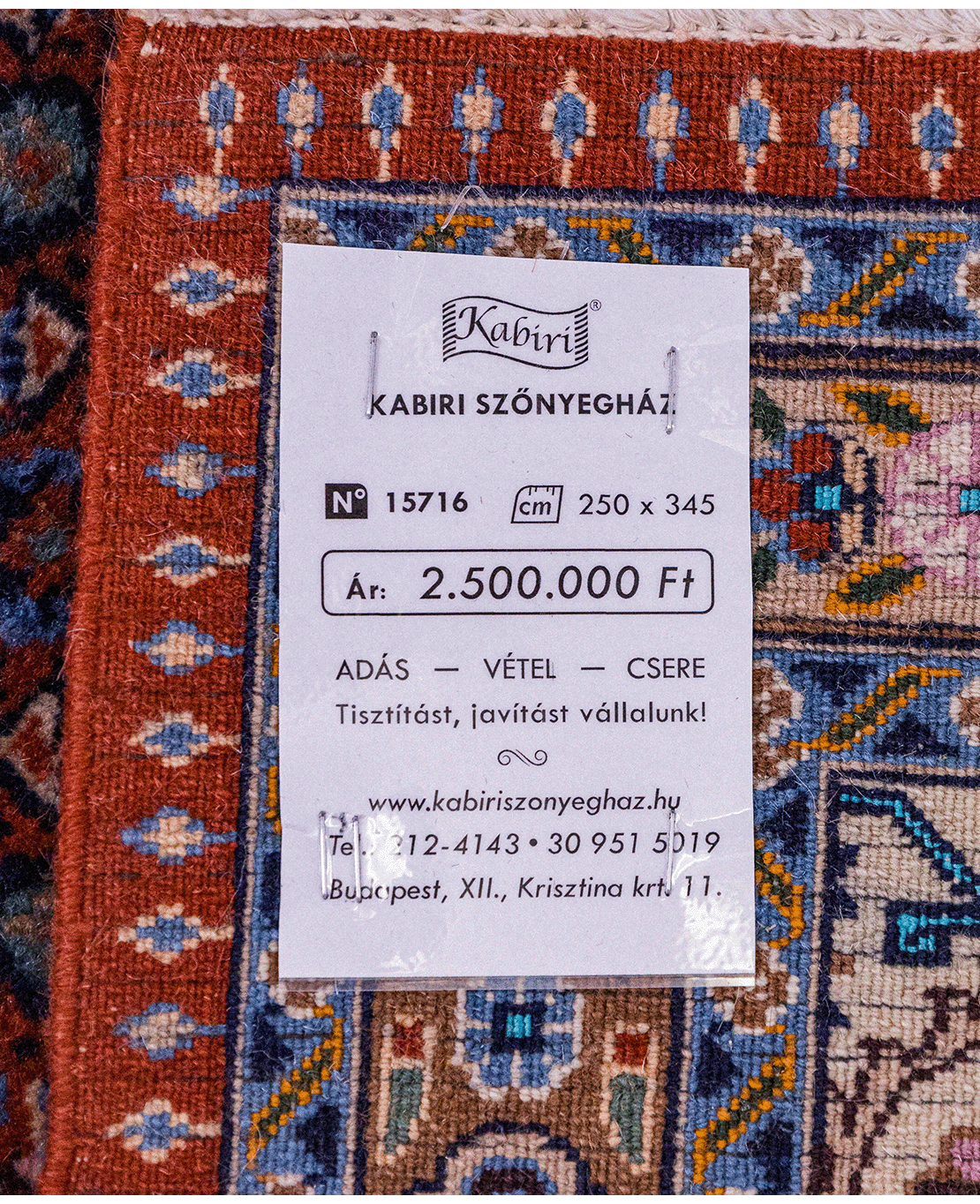 Iranian Tabriz handmade wool rug with silk outlines - Image 6