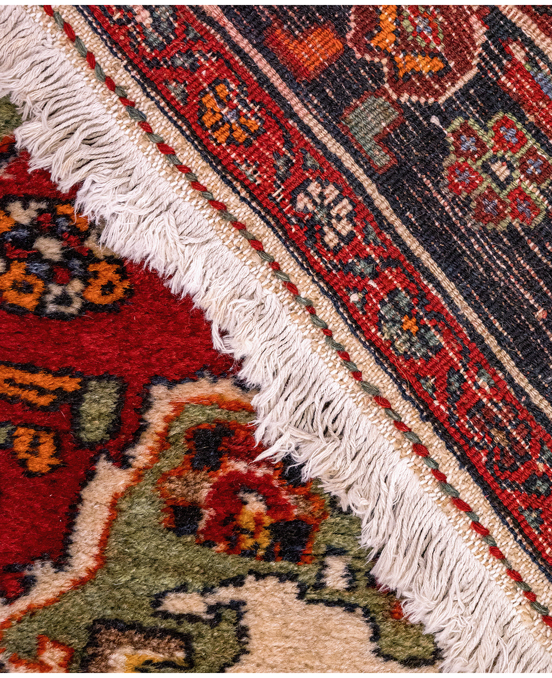 Iranian Hamadan handmade wool rug - Image 4