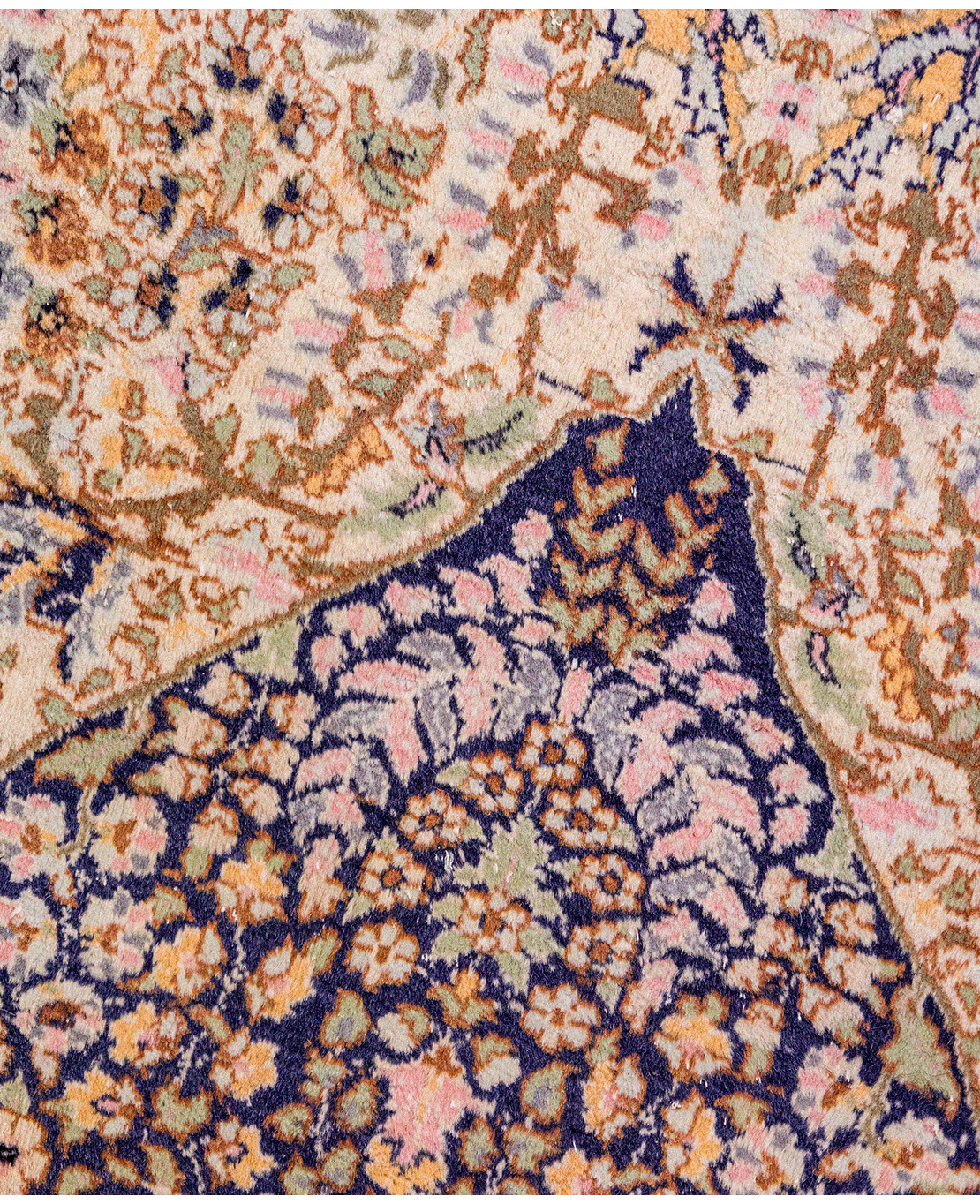 Iranian Kerman handmade wool rug - Image 3