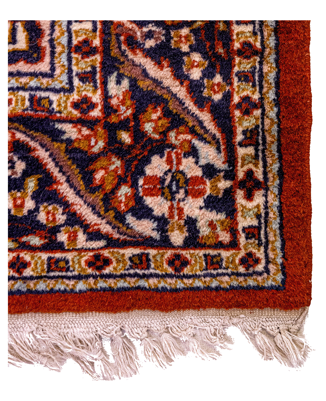 Pakistani Keshan hand-knotted wool rug - Image 2