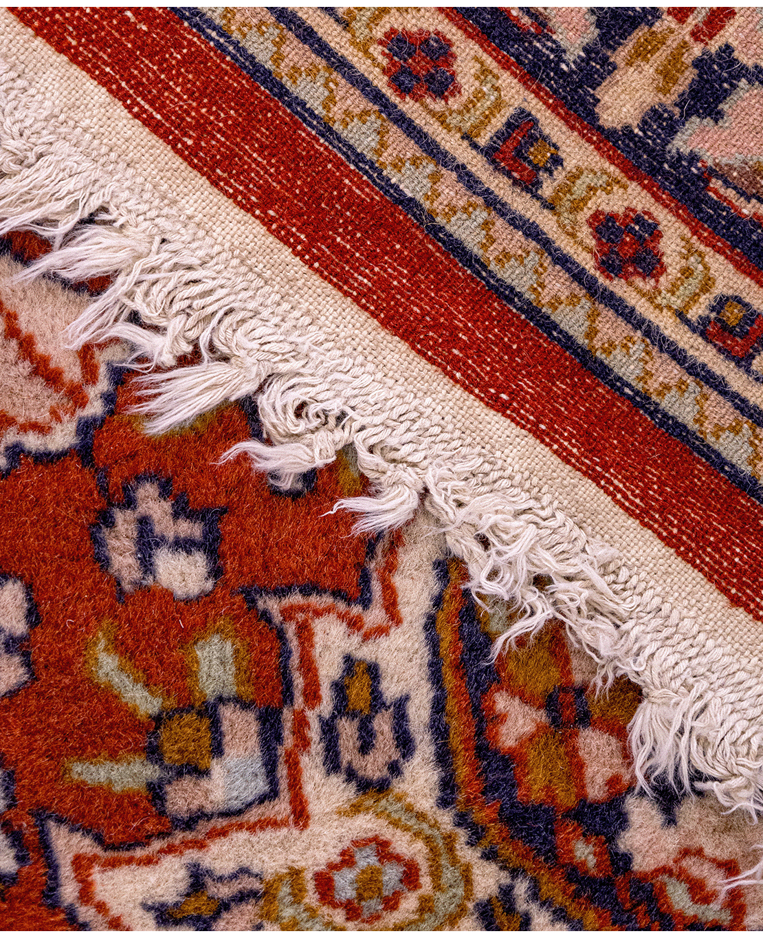 Pakistani Keshan hand-knotted wool rug - Image 4