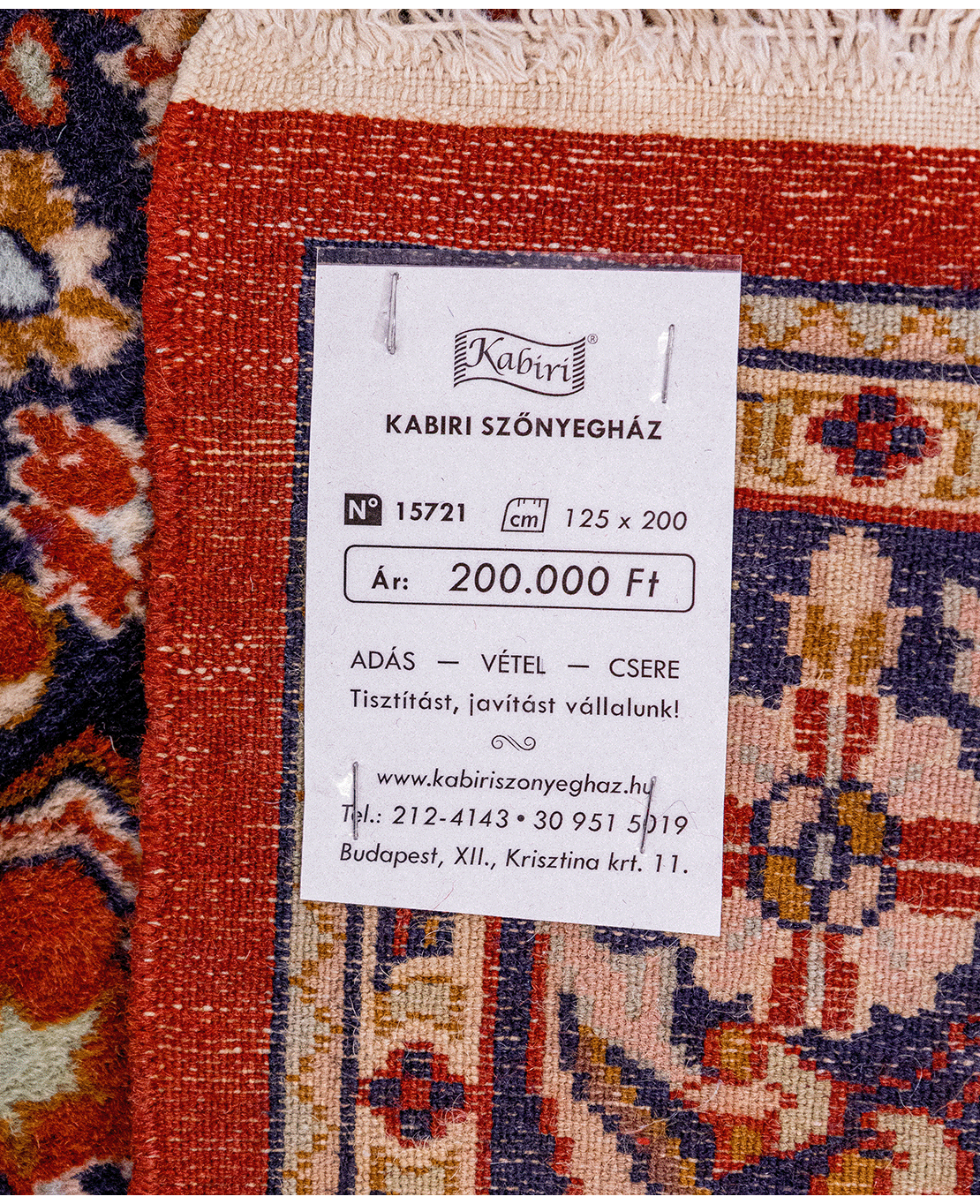 Pakistani Keshan hand-knotted wool rug - Image 6