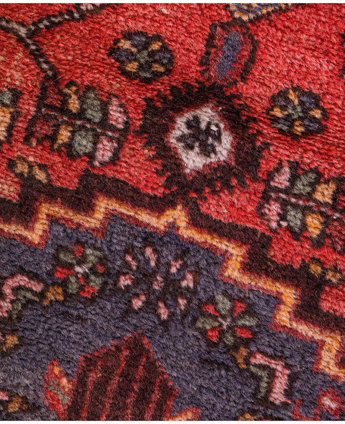 Iranian Hamadan handmade wool rug - Image 3