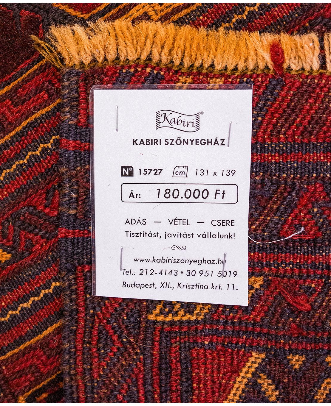 Afghan Nachoni handmade wool rug - Image 6