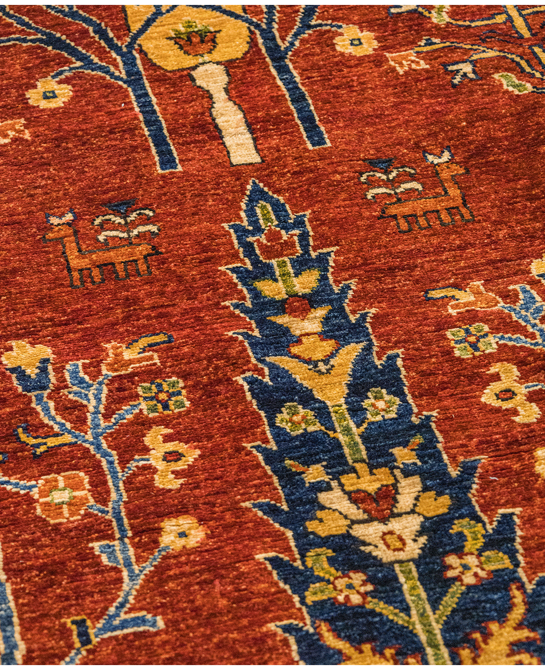 Afghan modern Ziegler hand-knotted wool rug - Image 3