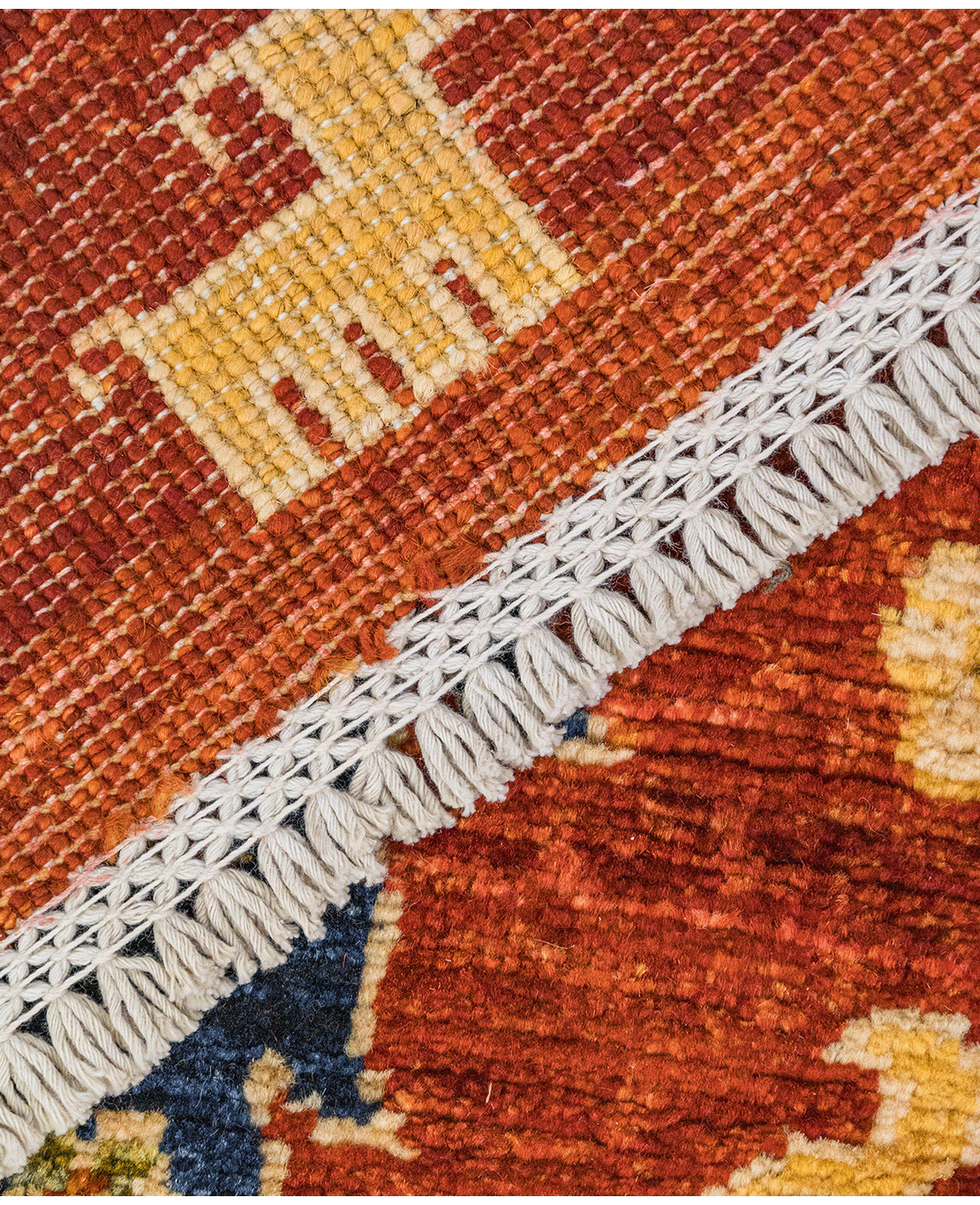 Afghan modern Ziegler hand-knotted wool rug - Image 4