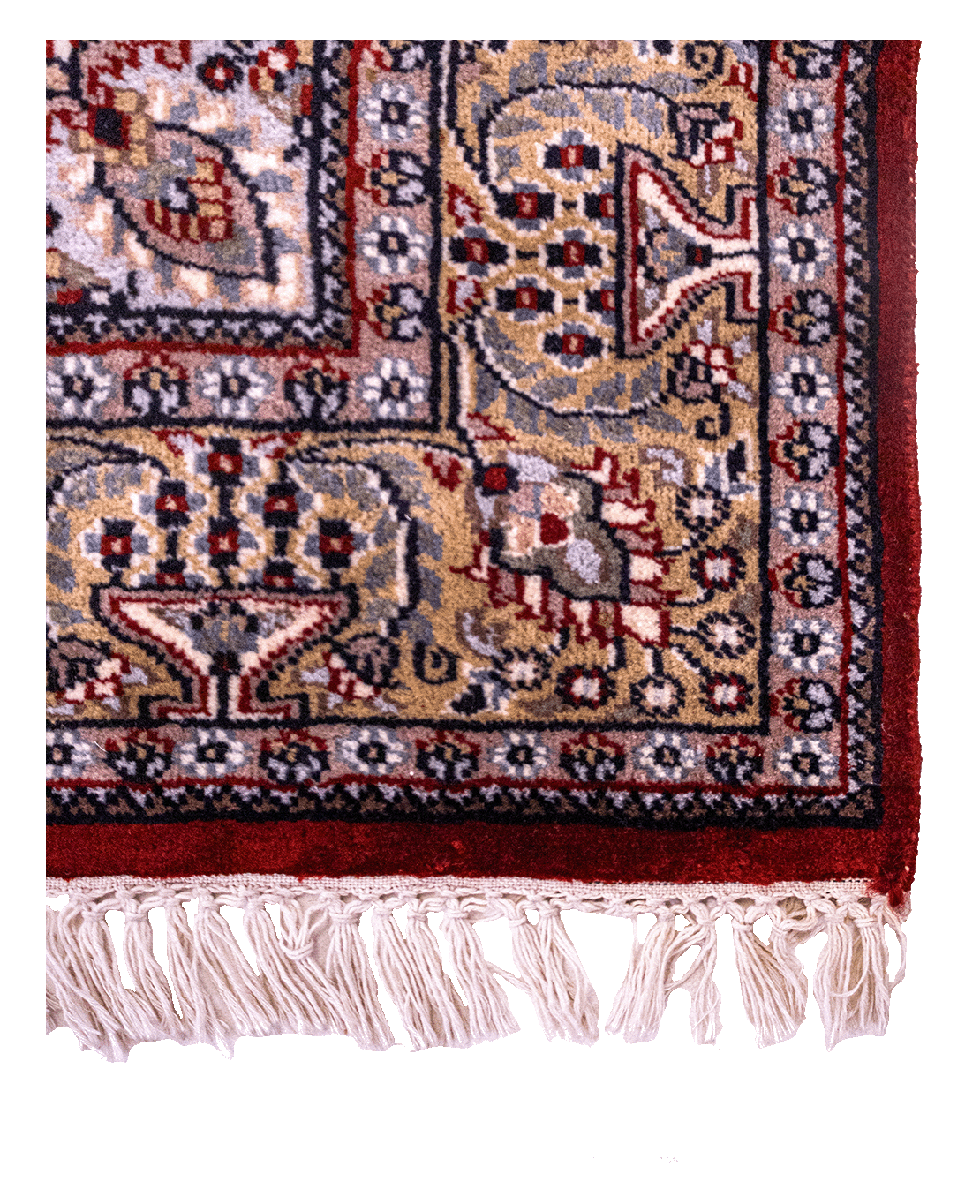 Indian Kashmiri hand-knotted wool rug - Image 2