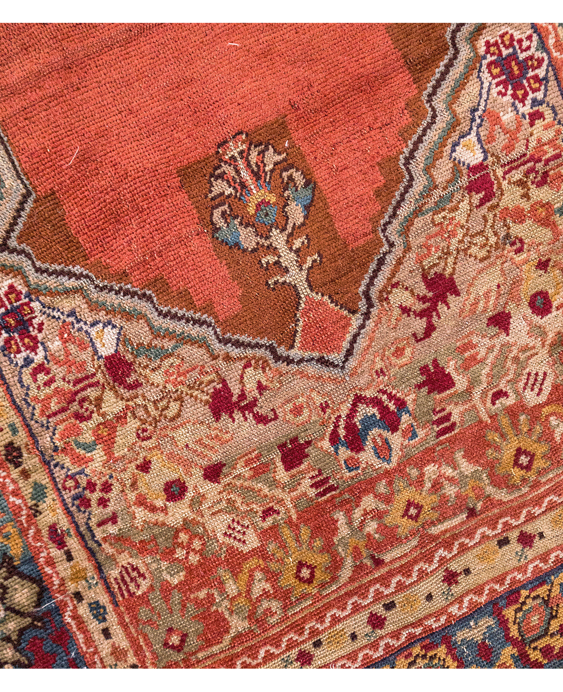 Transylvanian hand-knotted wool prayer rug - Image 3