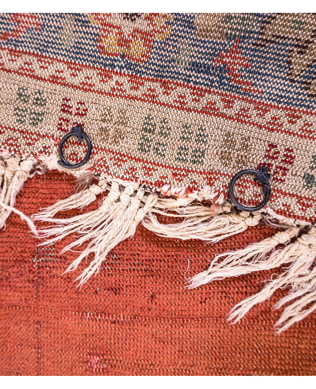 Transylvanian hand-knotted wool prayer rug - Image 4
