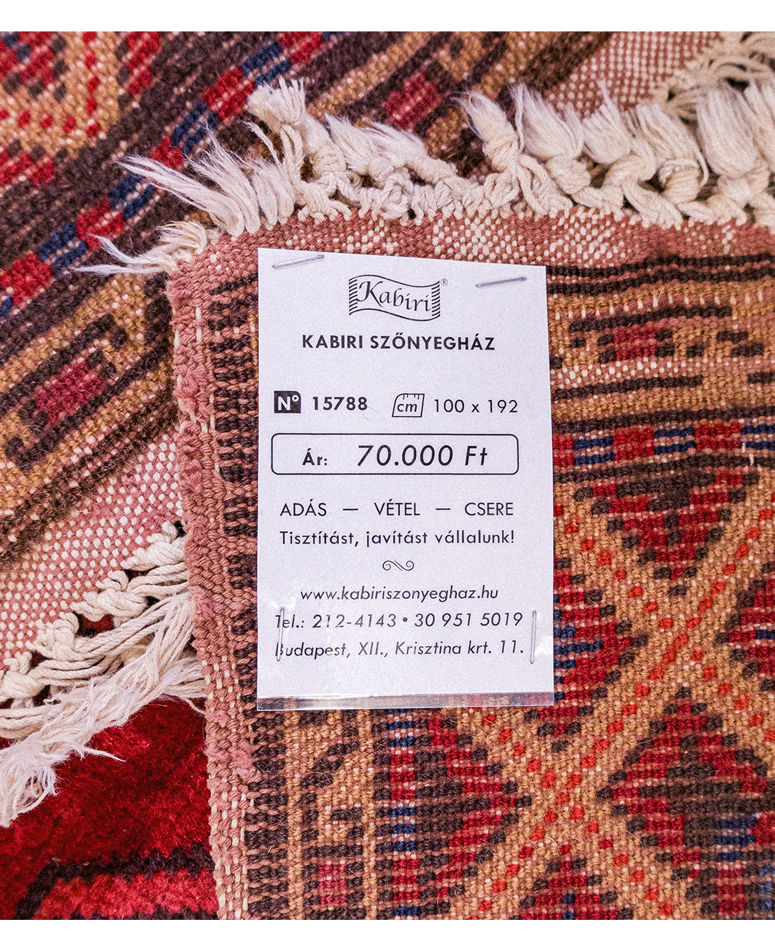 Transylvanian hand-knotted wool rug - Image 6
