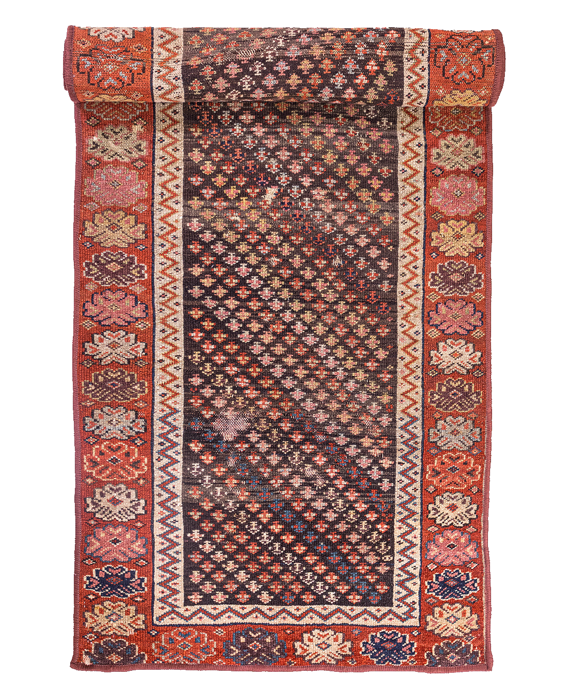 Iranian mahi-pattern handmade wool runner rug - Image 2