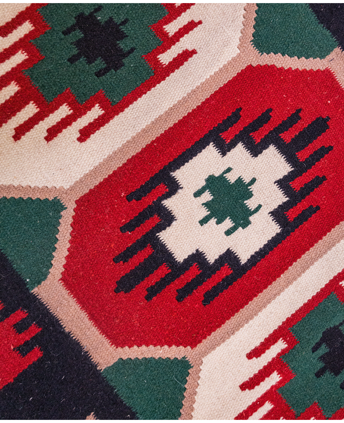 Torontál handwoven wool kilim - Image 3