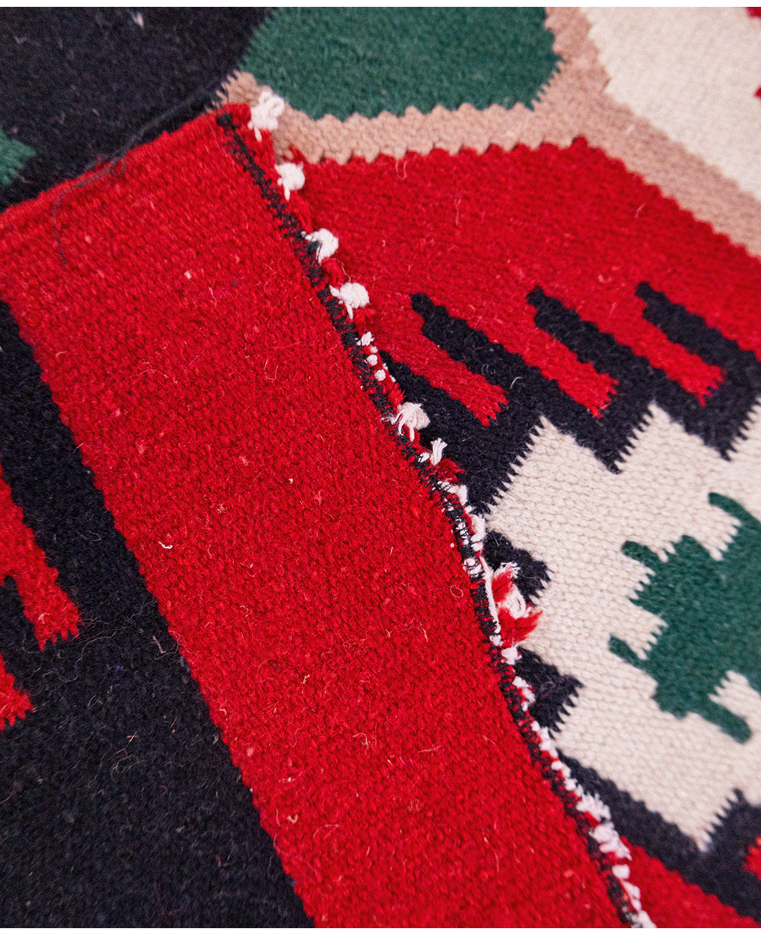 Torontál handwoven wool kilim - Image 4